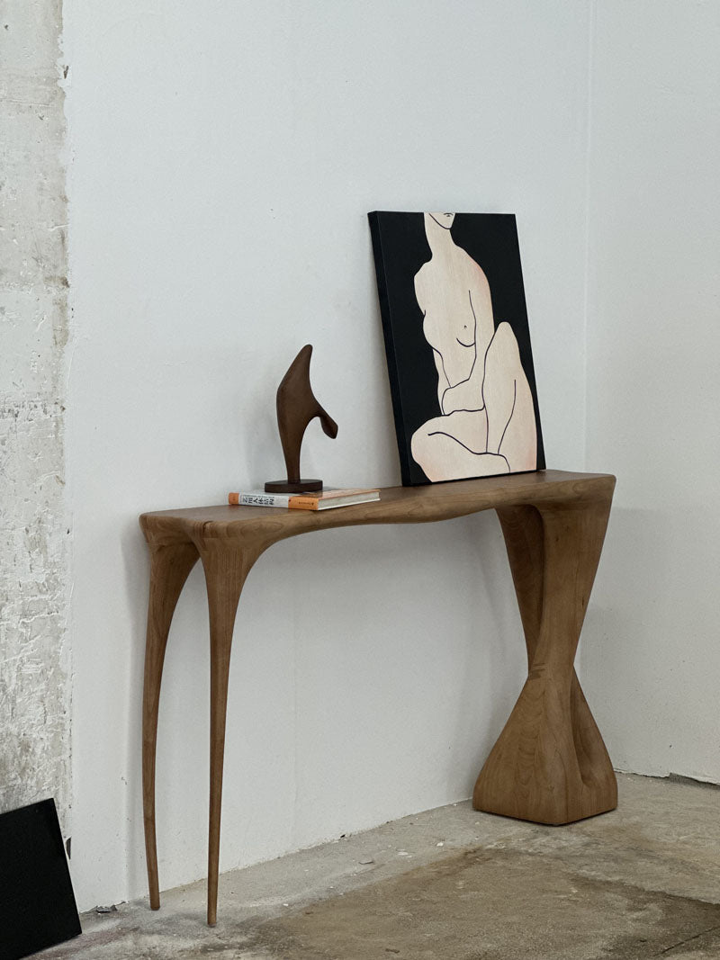 Solid Wood Enterway Table Art Decoration