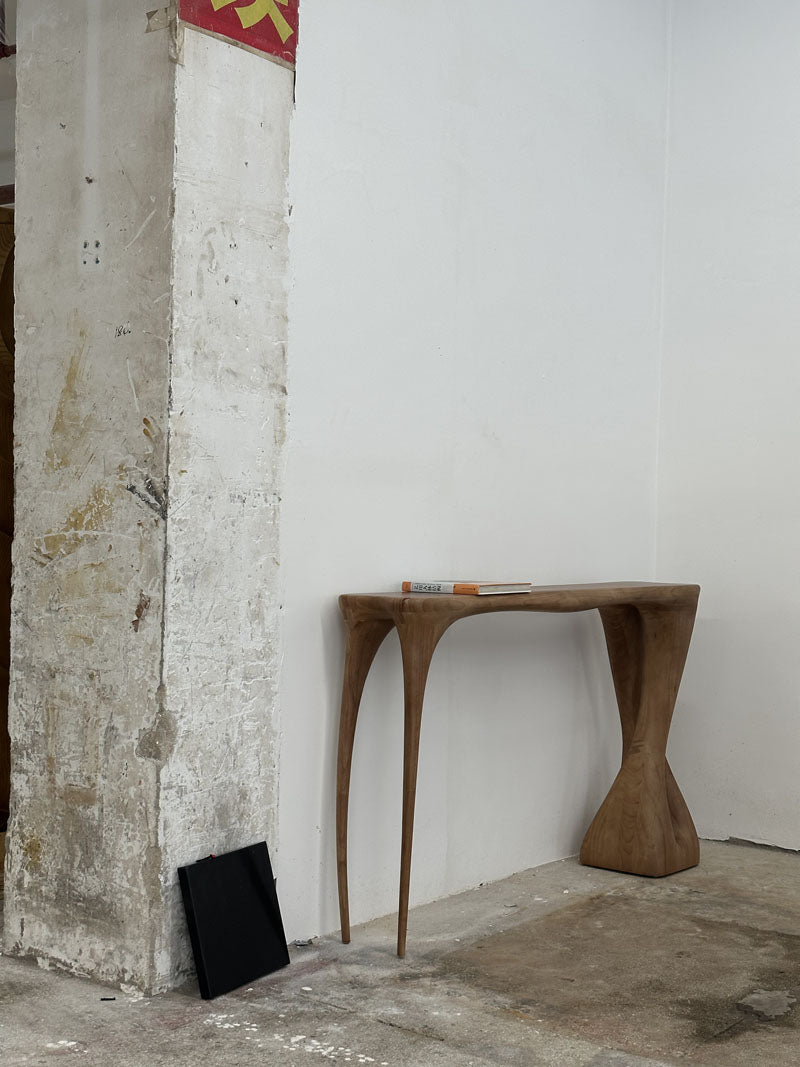 Solid Wood Enterway Table Art Decoration