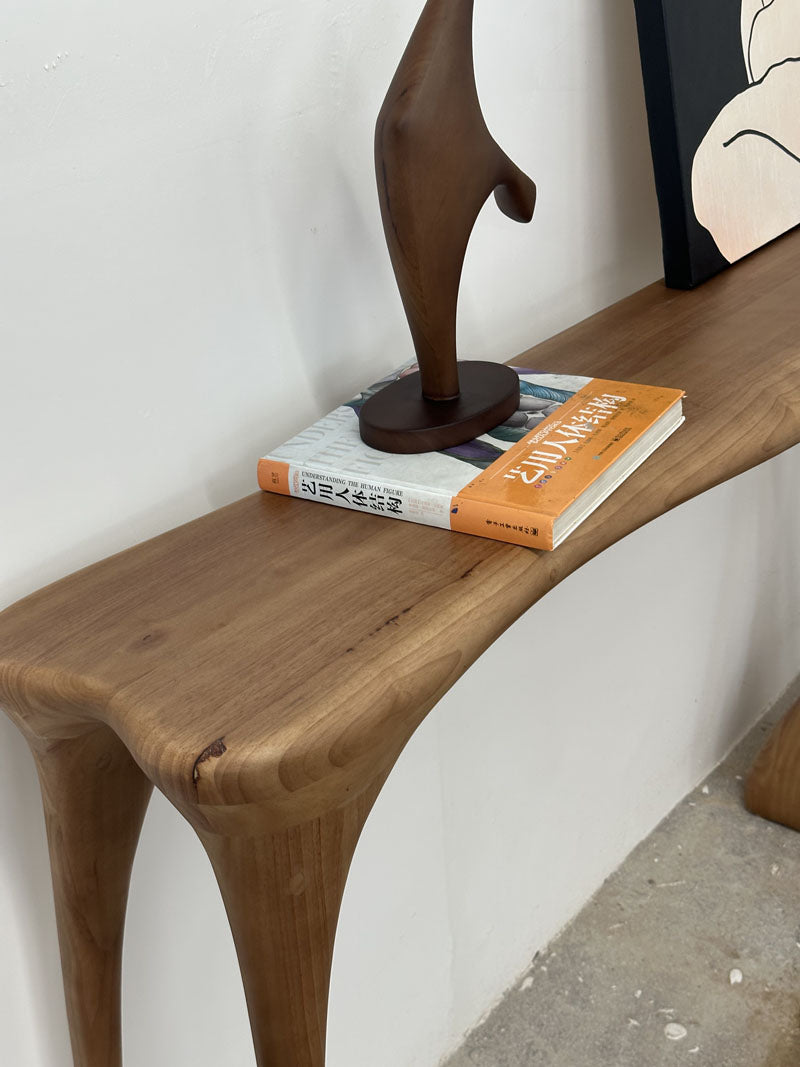 Solid Wood Enterway Table Art Decoration
