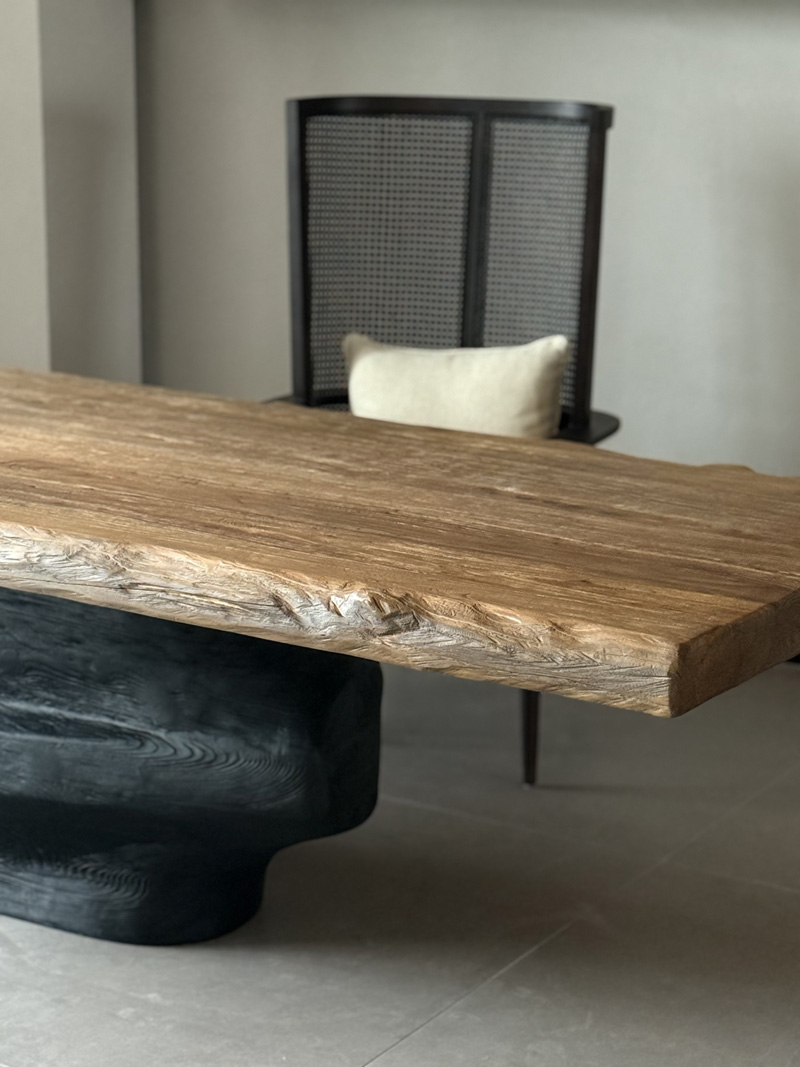 wabi-sabi vintage Style Wooden Table