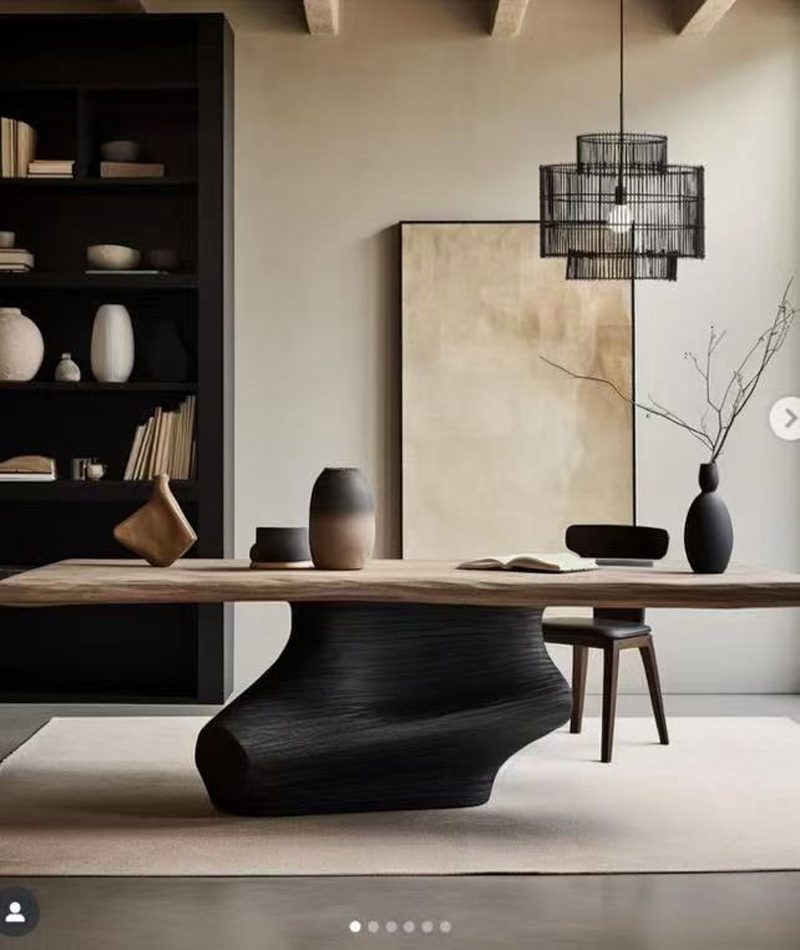 wabi-sabi vintage Style Wooden Table
