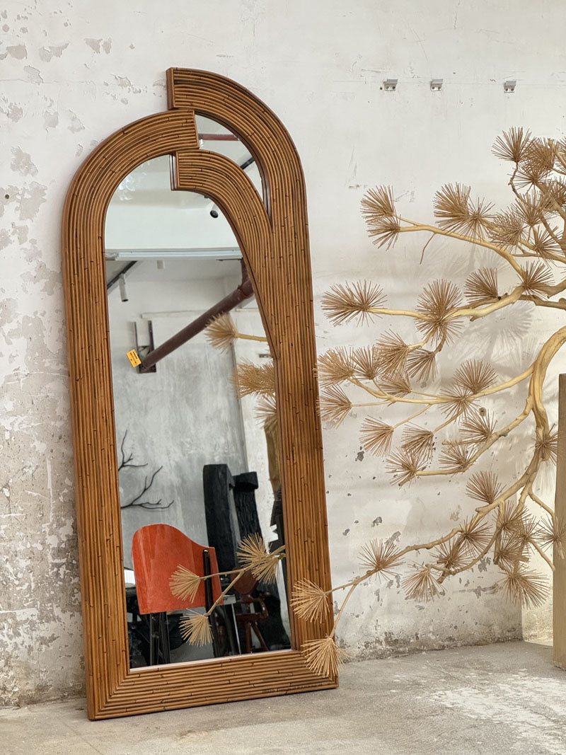 Handcrafted Wooden Full-Length Mirror
