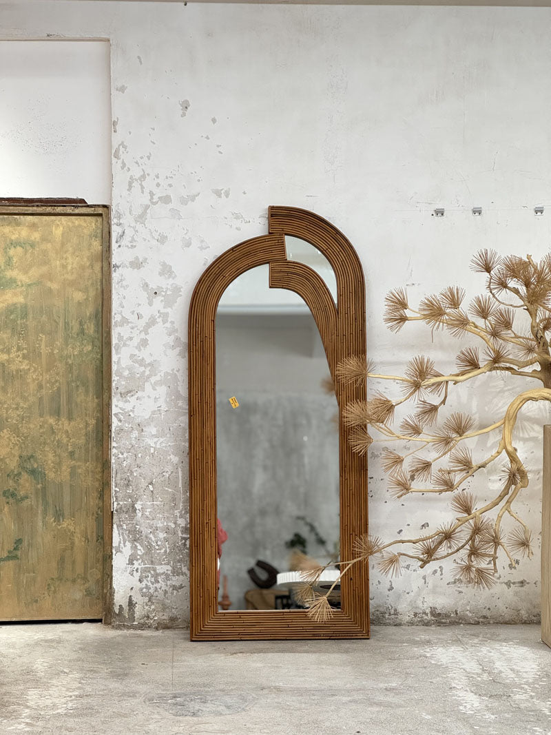 Handcrafted Wooden Full-Length Mirror