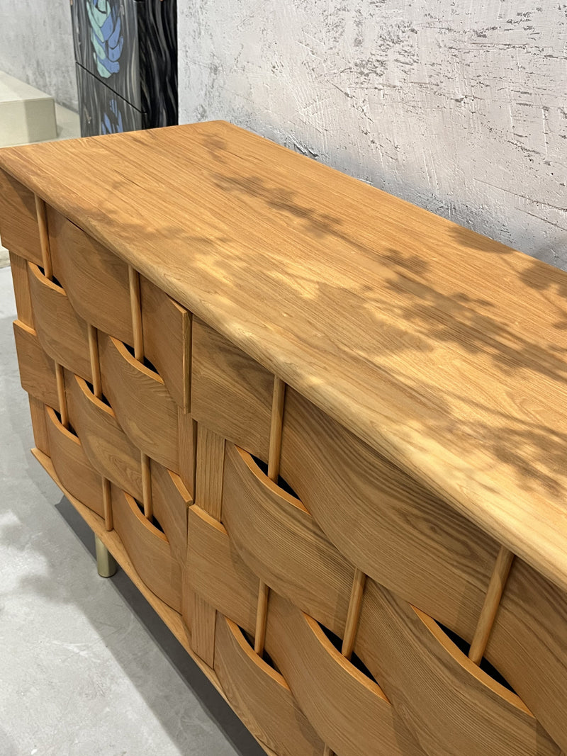 Unique Enlarged Wood-weaving Sideboard