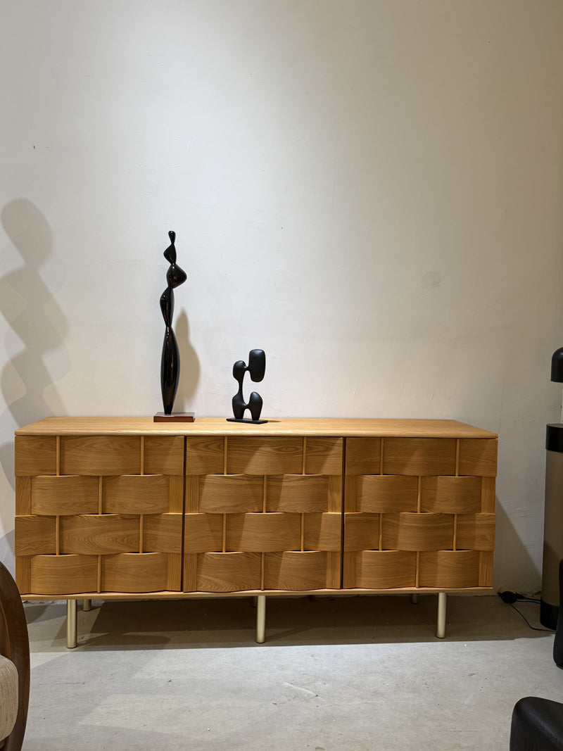 Unique Enlarged Wood-weaving Sideboard