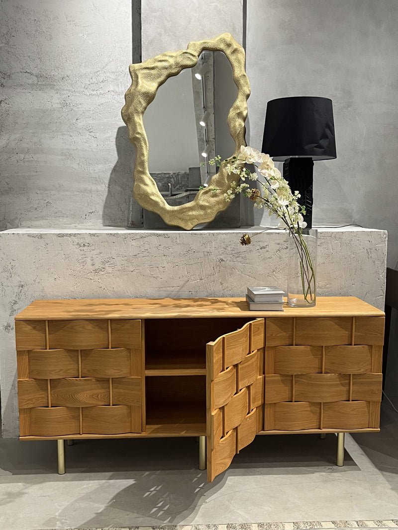 Unique Enlarged Wood-weaving Sideboard