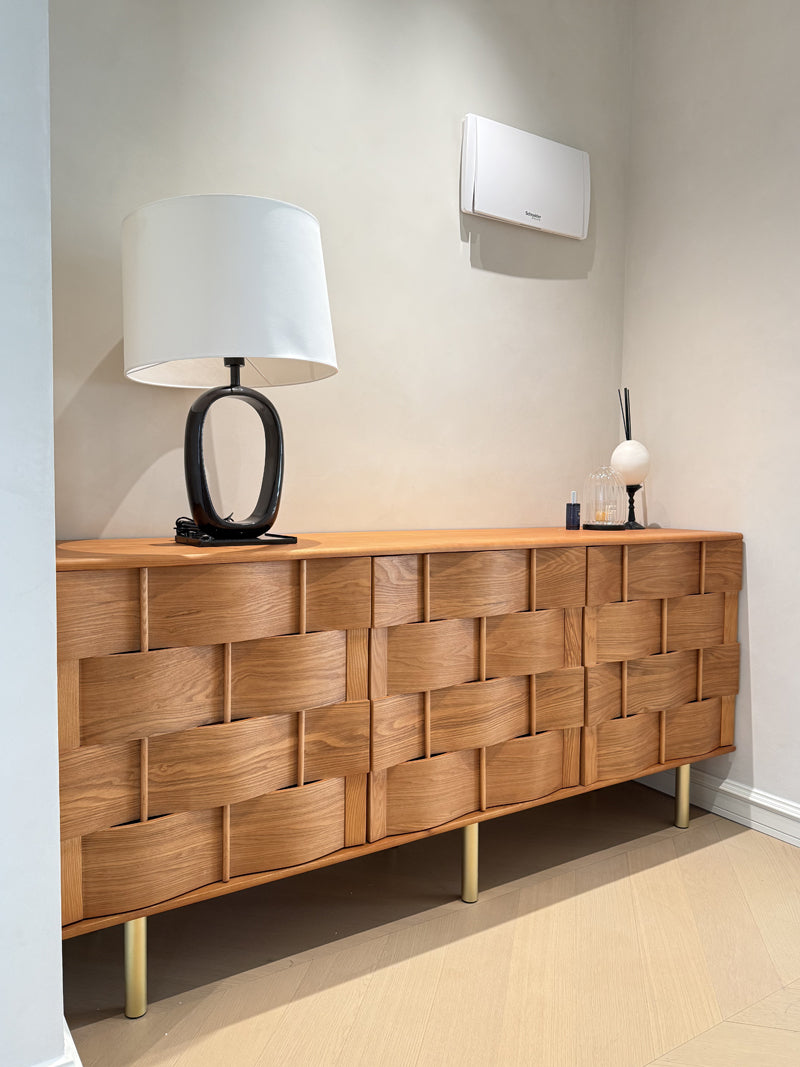 Unique Enlarged Wood-weaving Sideboard
