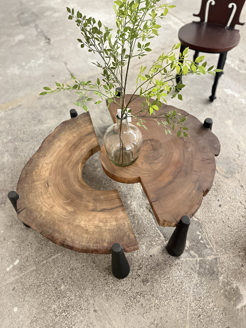Sculpture Wooden Coffee Table Living Room Furniture