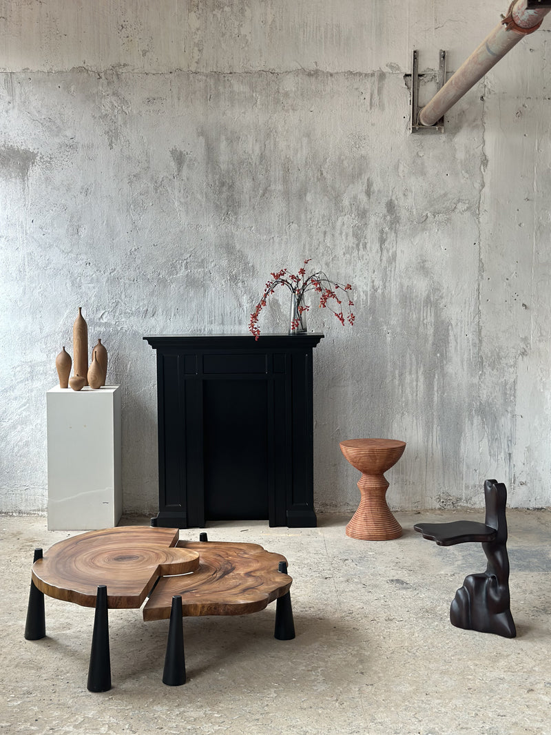 Sculpture Wooden Coffee Table Living Room Furniture