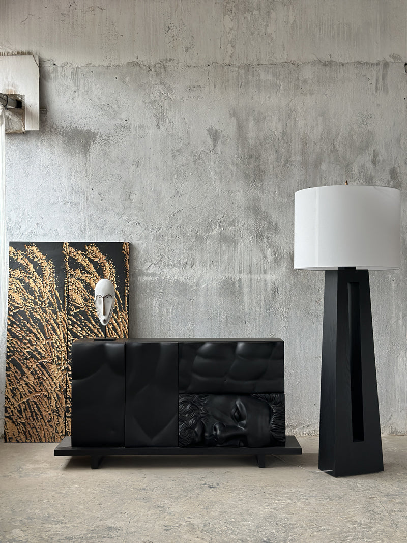 Nordic Minimalist Wooden Floor Lamp