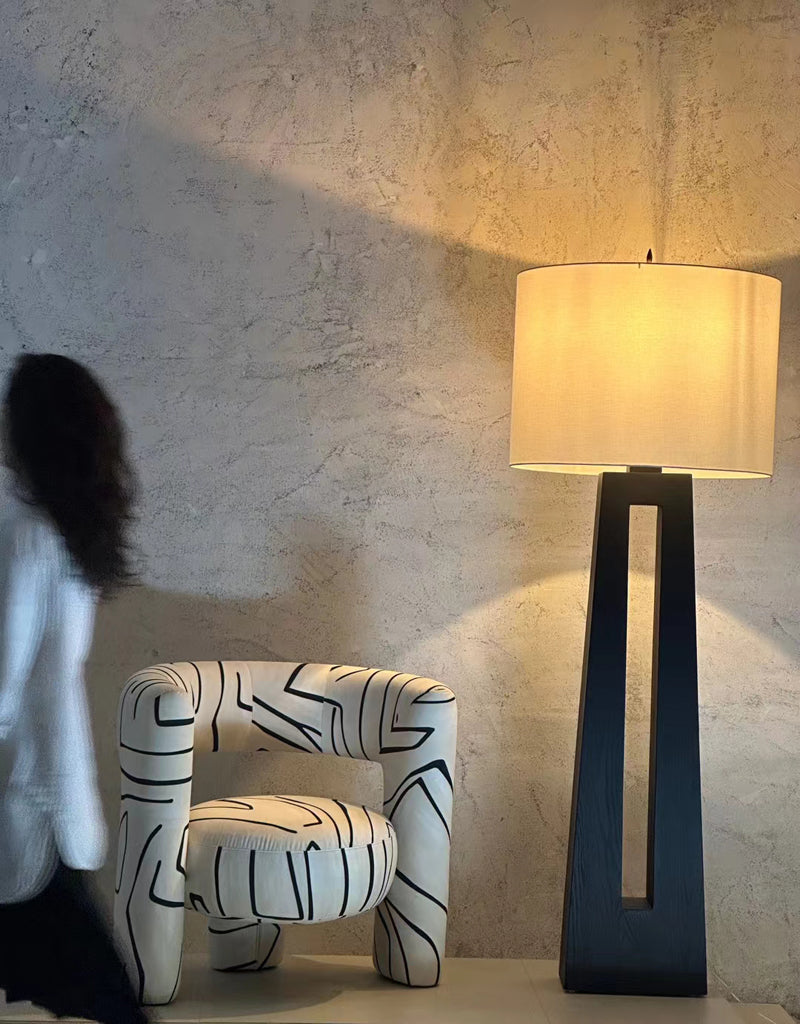 Nordic Minimalist Wooden Floor Lamp