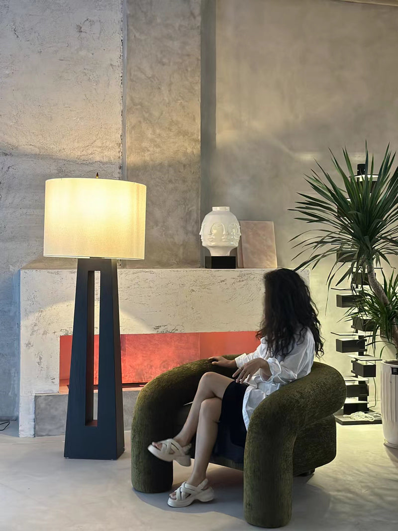 Nordic Minimalist Wooden Floor Lamp