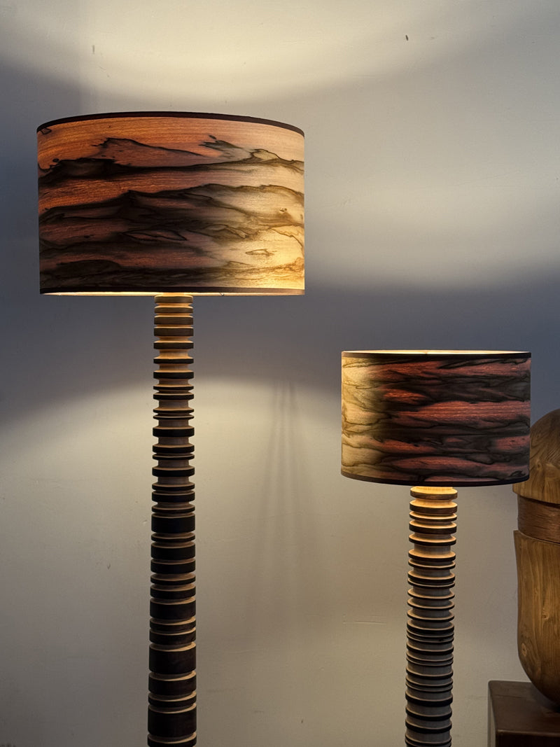 Wooden Sculpture Floor Lamp Art Furniture