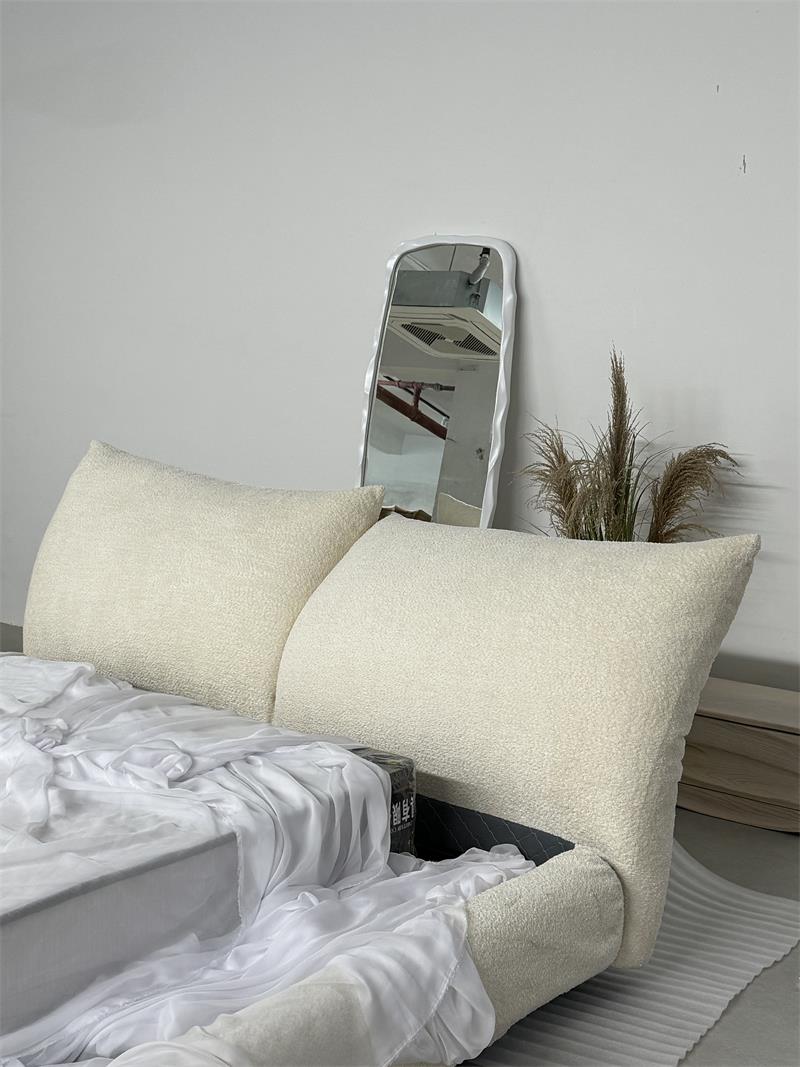 Modern minimalist floating soft-pack cloud petal bed
