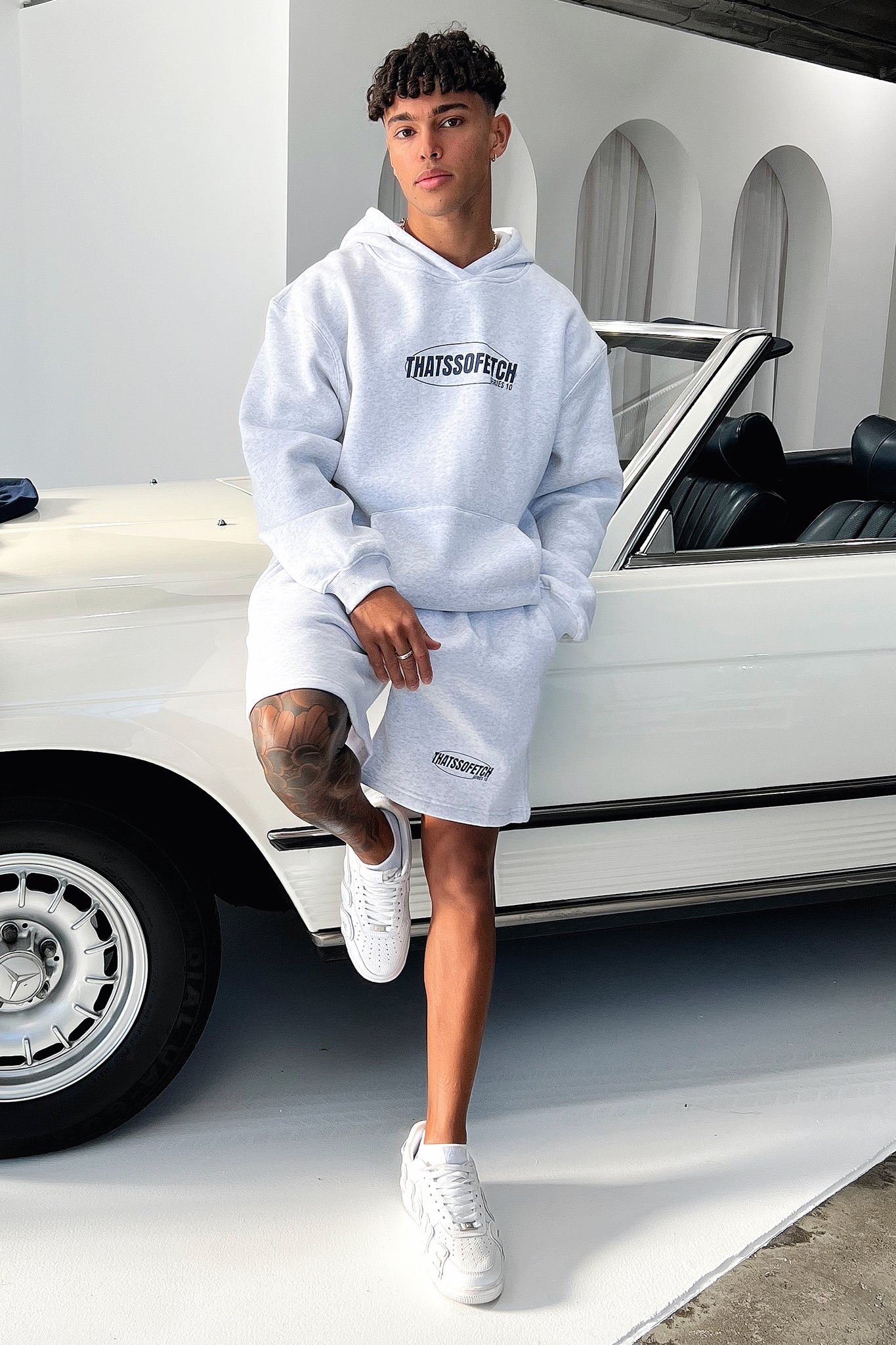 Series 10 3/4 Shorts - Grey-Coutiqo