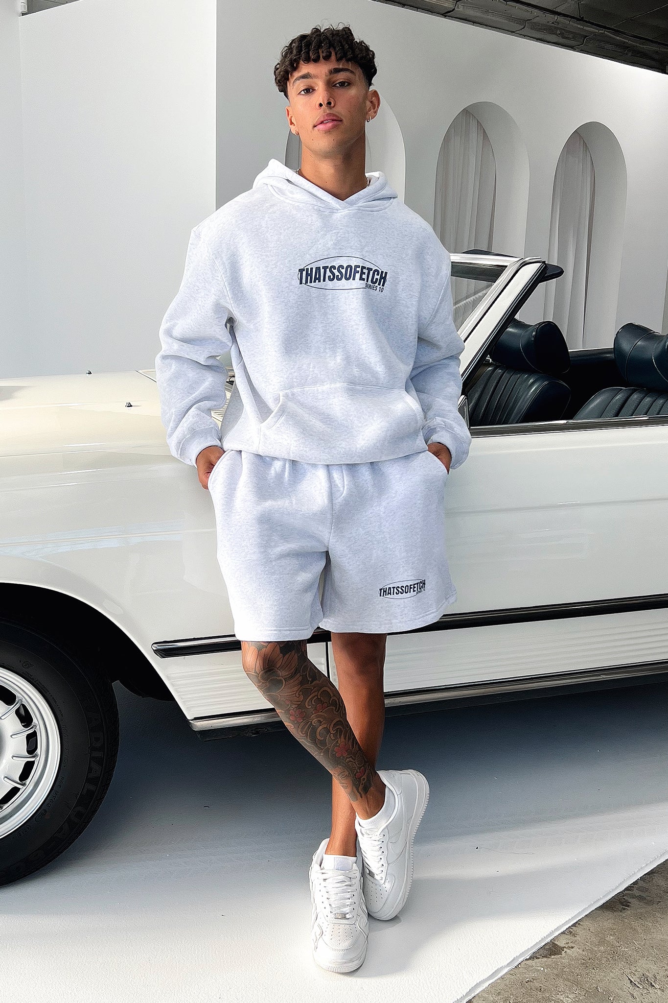 Series 10 3/4 Shorts - Grey-Coutiqo