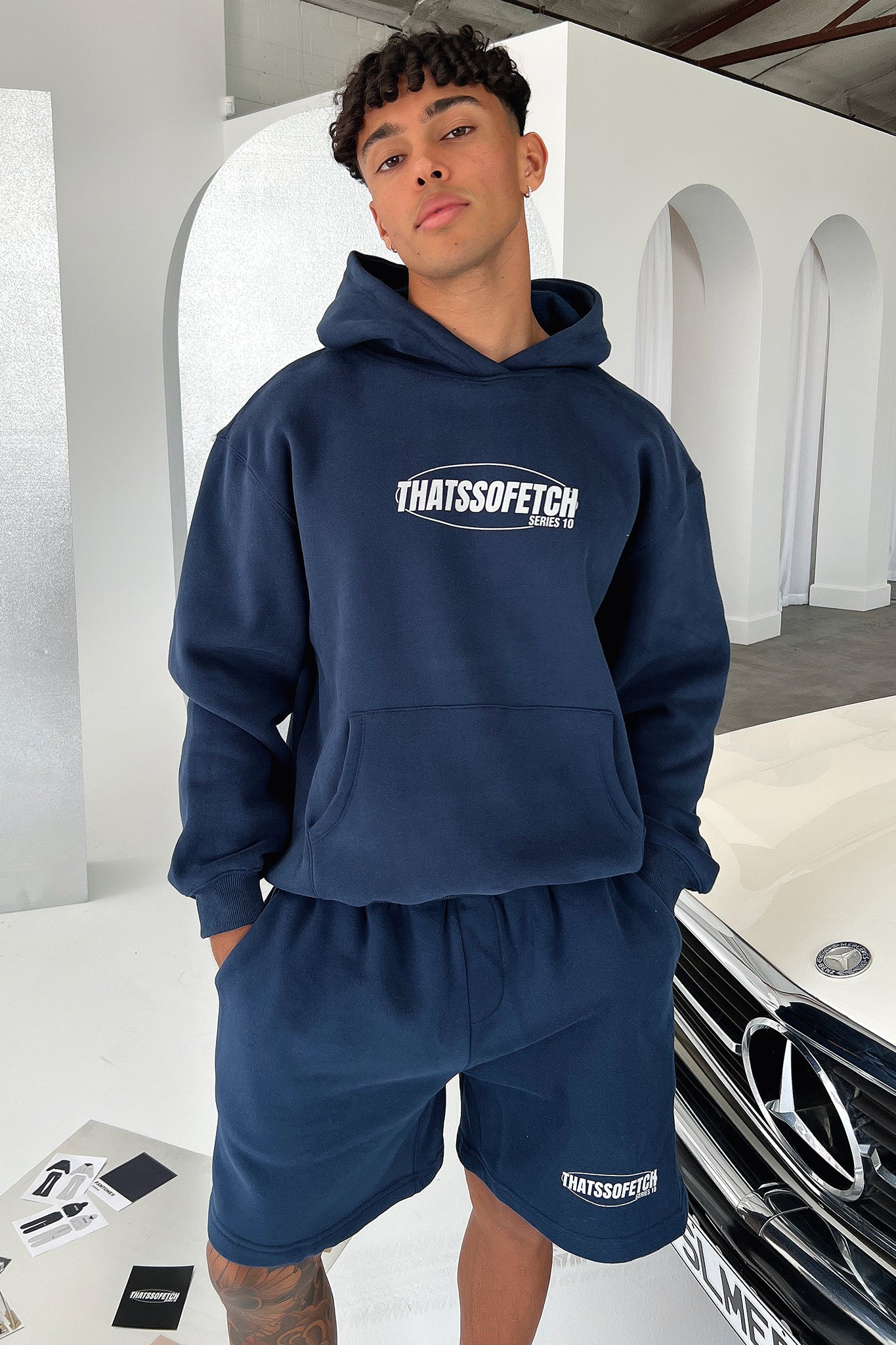 Series 10 3/4 Shorts - Navy-Coutiqo