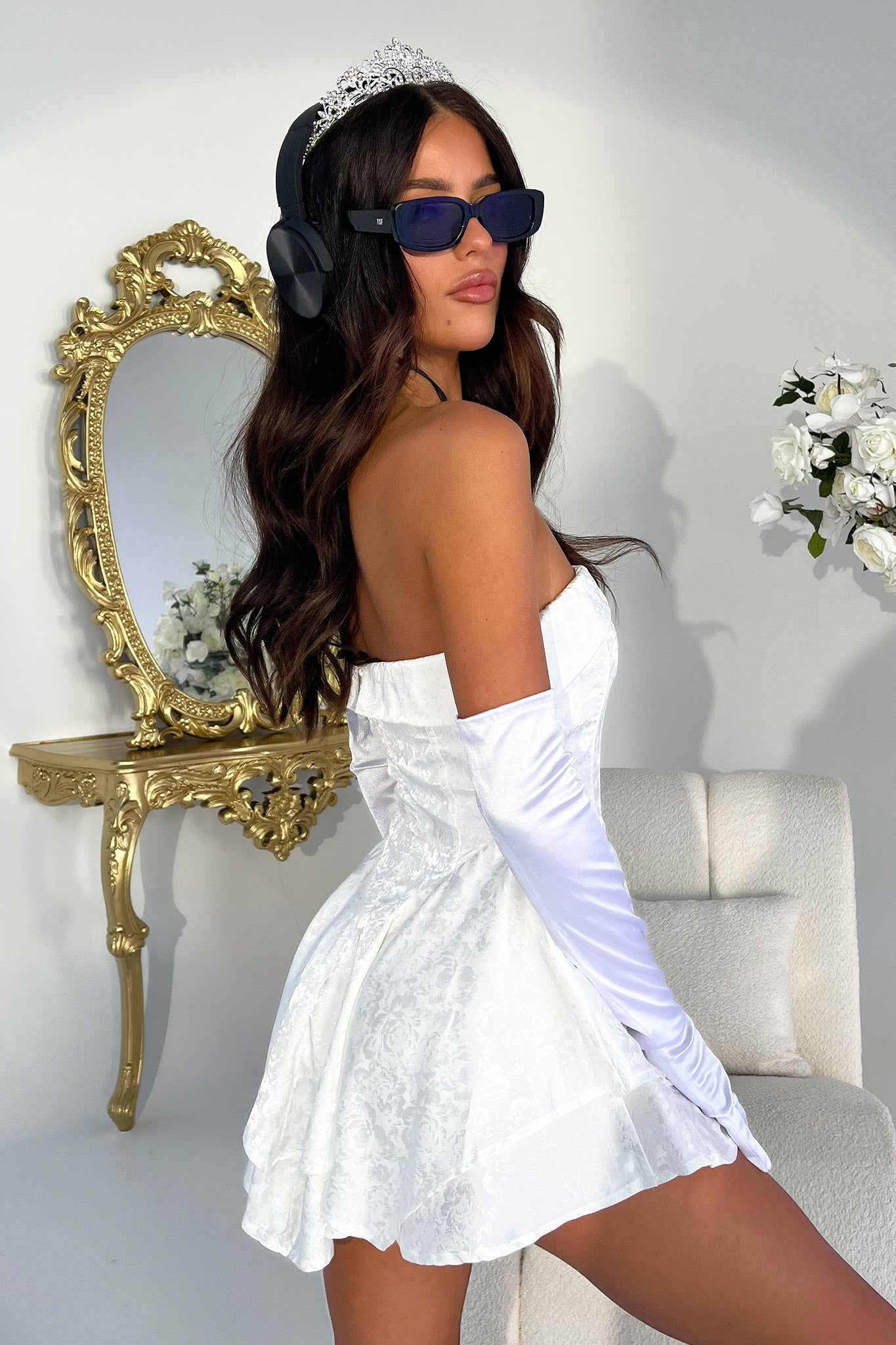 Mia Dress - White-Coutiqo
