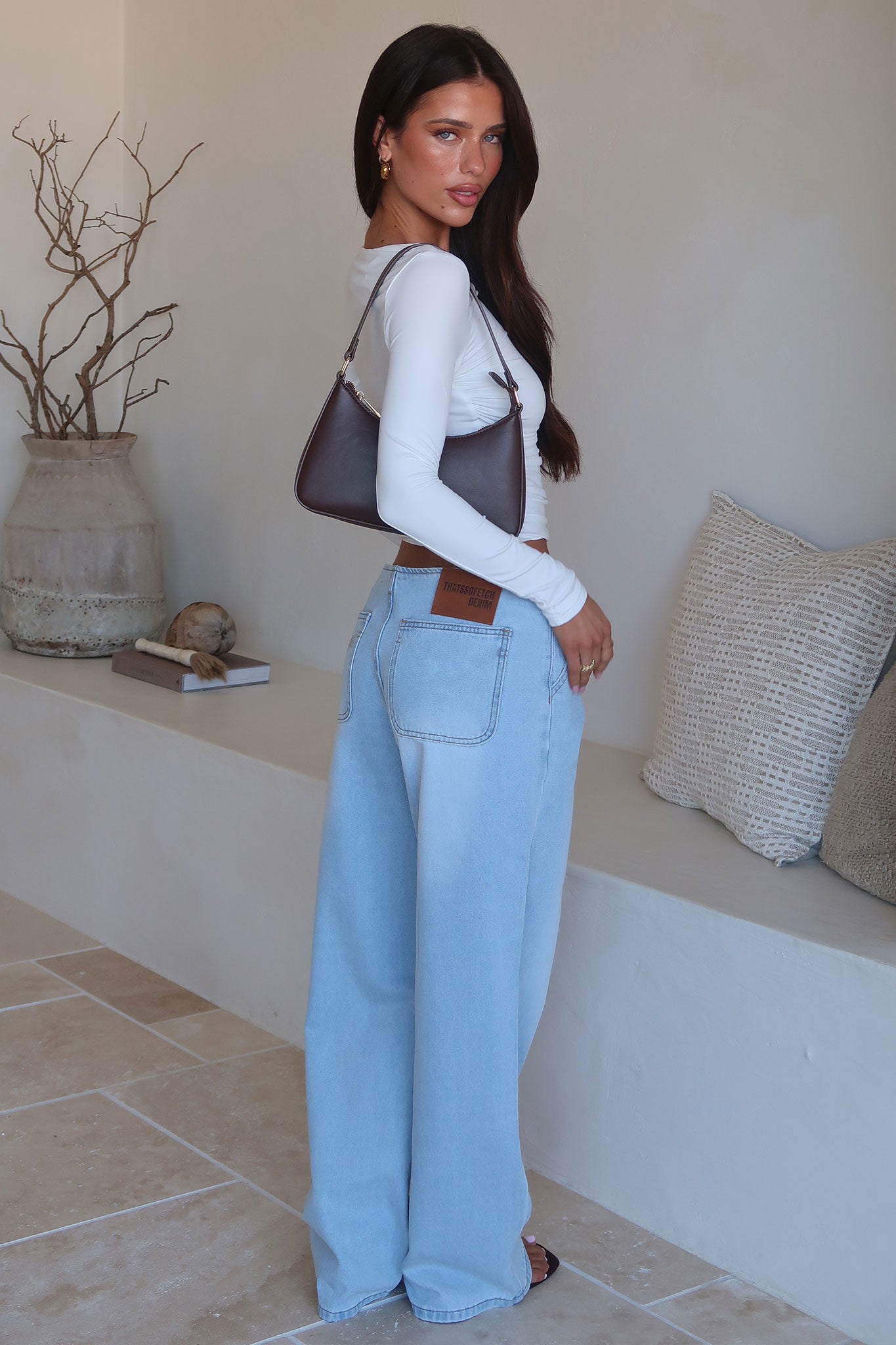 Ravika Low Rise Jeans - Blue-Coutiqo