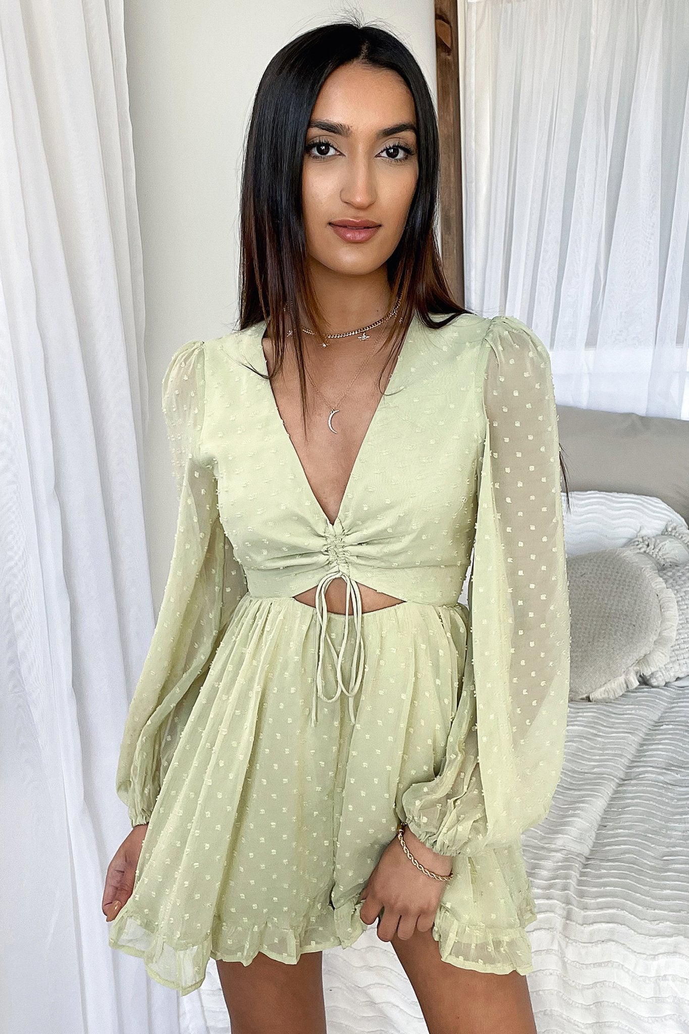 Asprin Playsuit - Green-Coutiqo