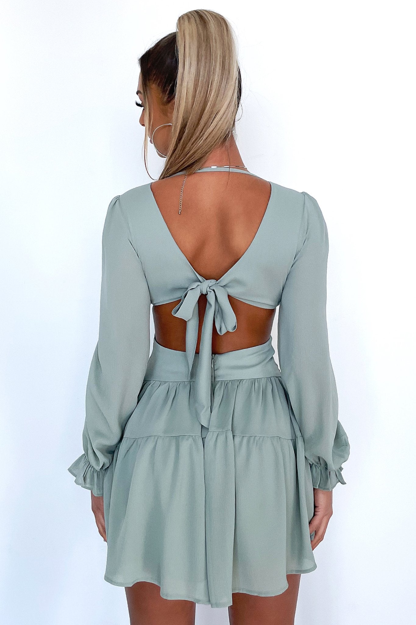 Avalon Dress - Sage-Coutiqo