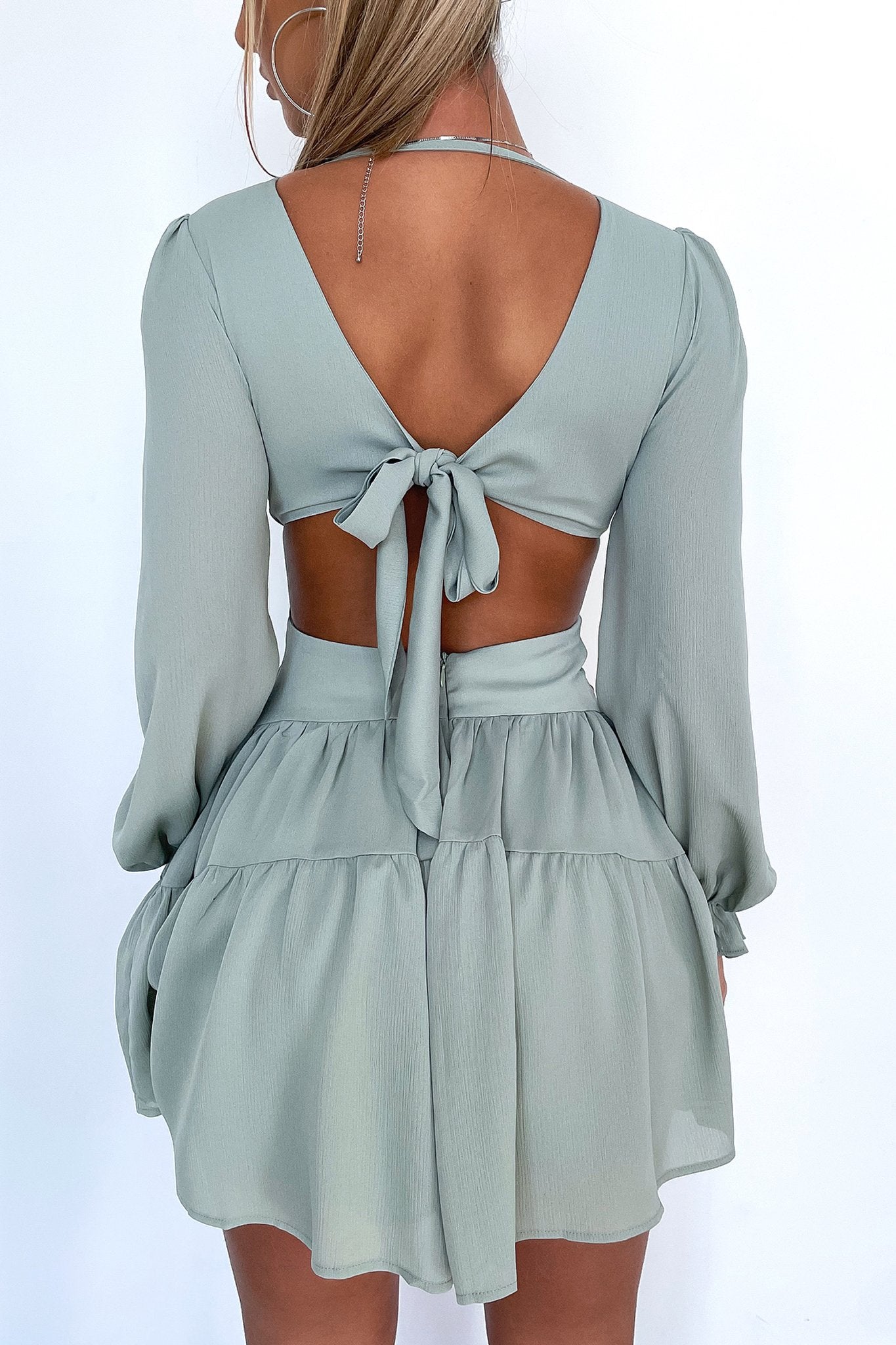 Avalon Dress - Sage-Coutiqo