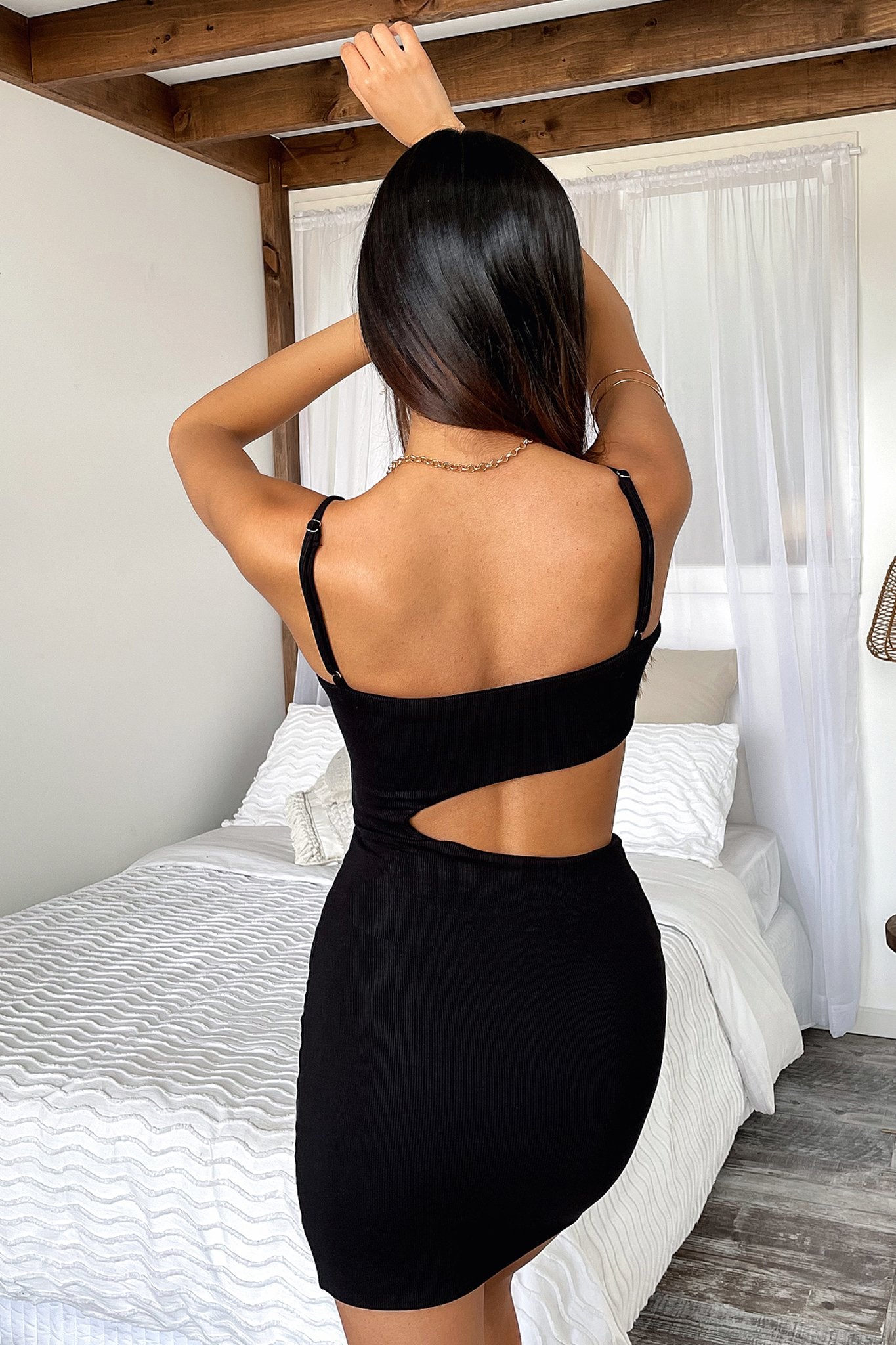 Avana Dress - Black-Coutiqo