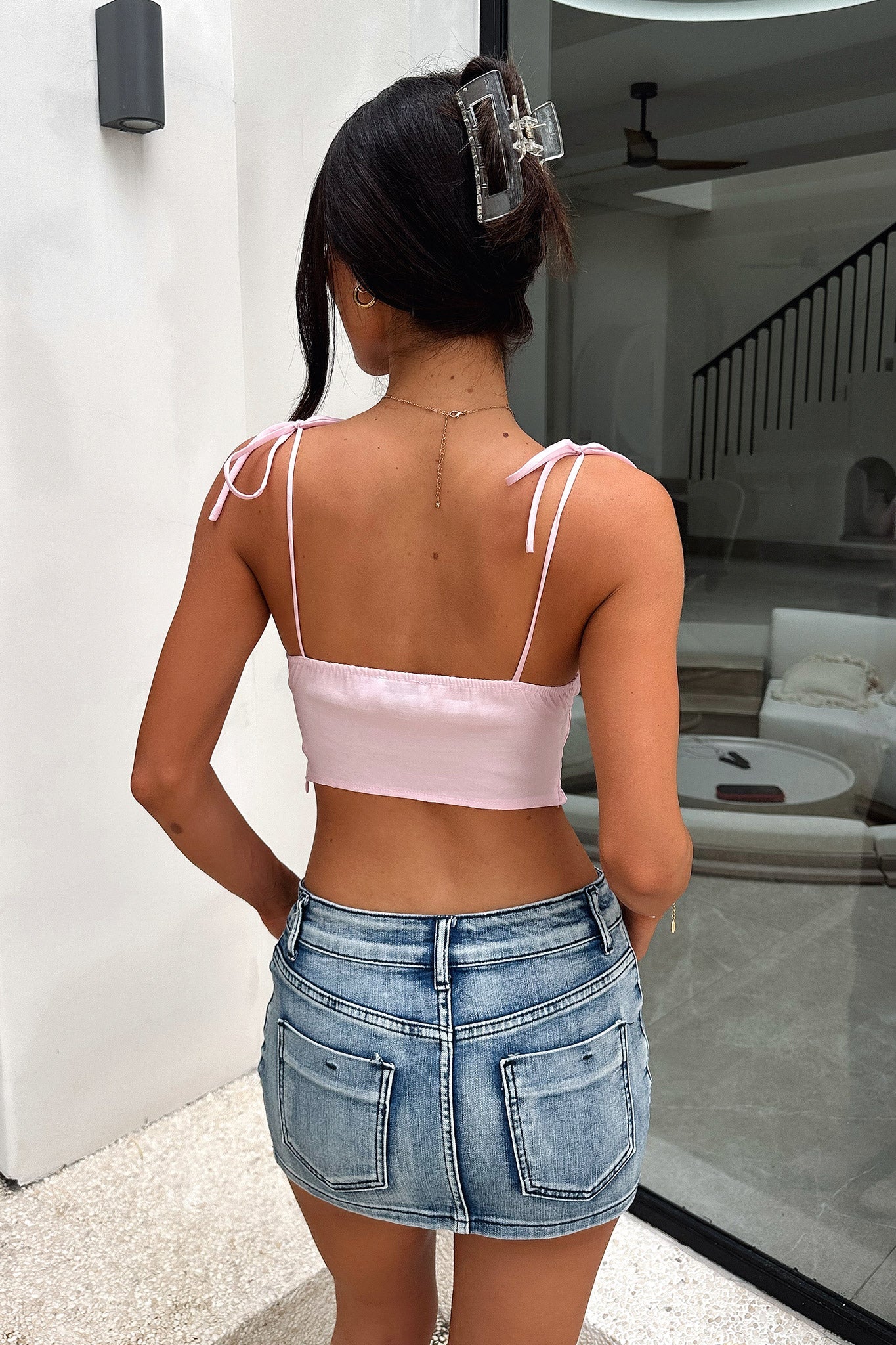 Aviana Crop - Baby Pink-Coutiqo