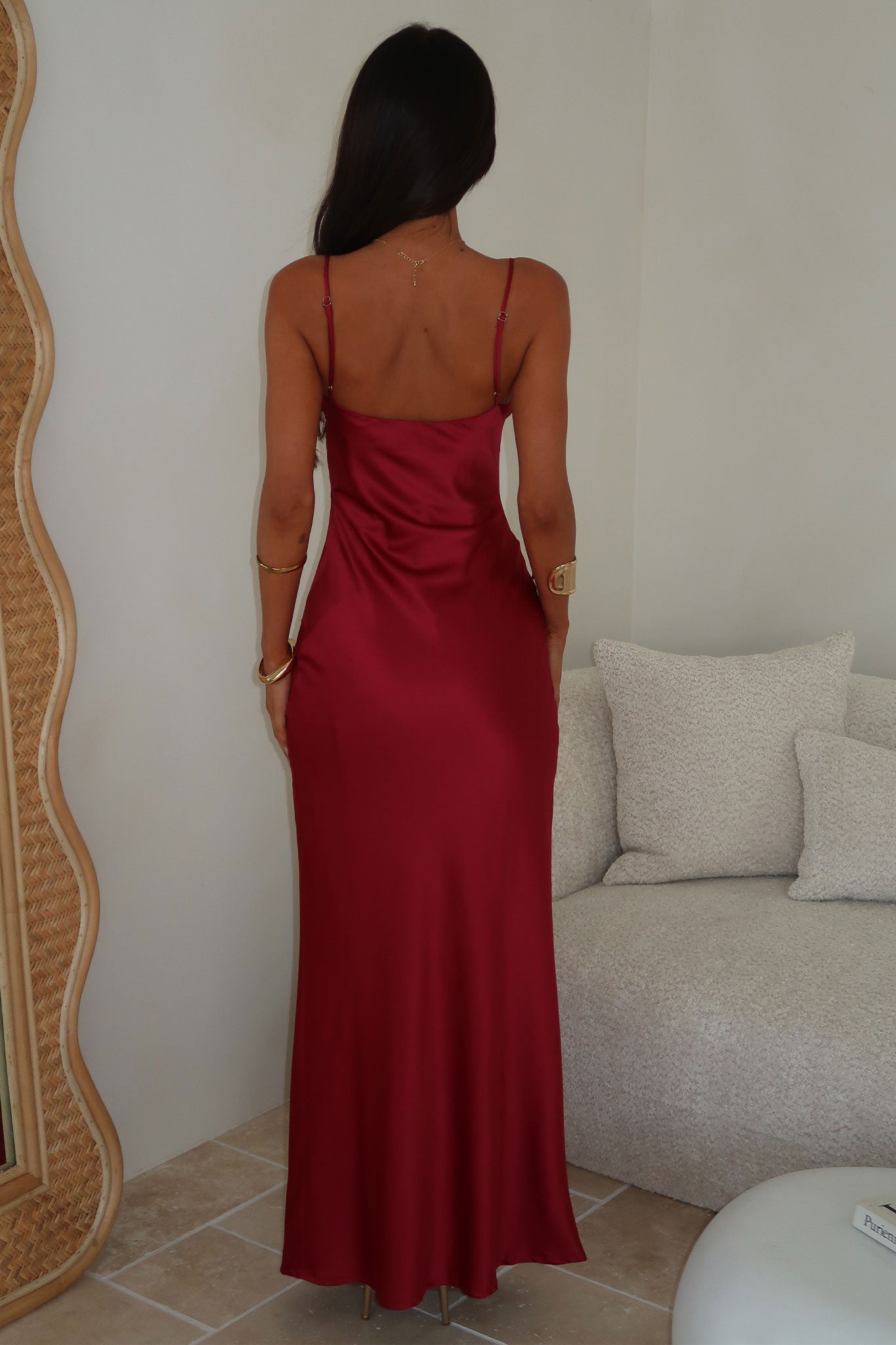 Azaria Maxi Dress - Red-Coutiqo