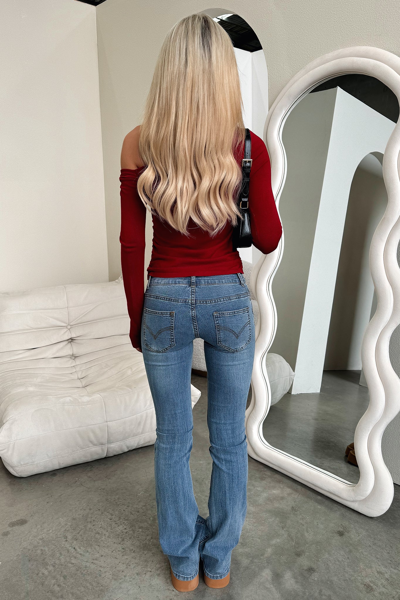 Baylee Top - Burgundy-Coutiqo