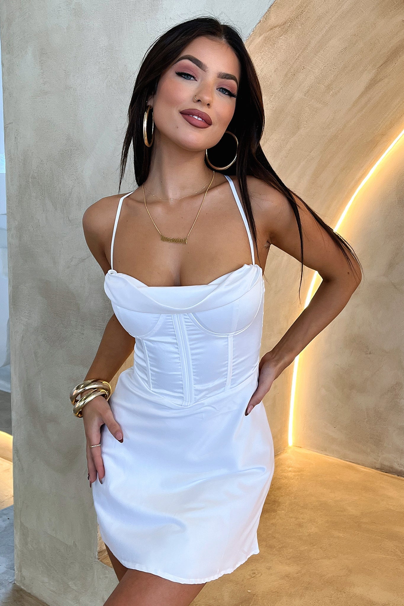 Belle Dress - White-Coutiqo