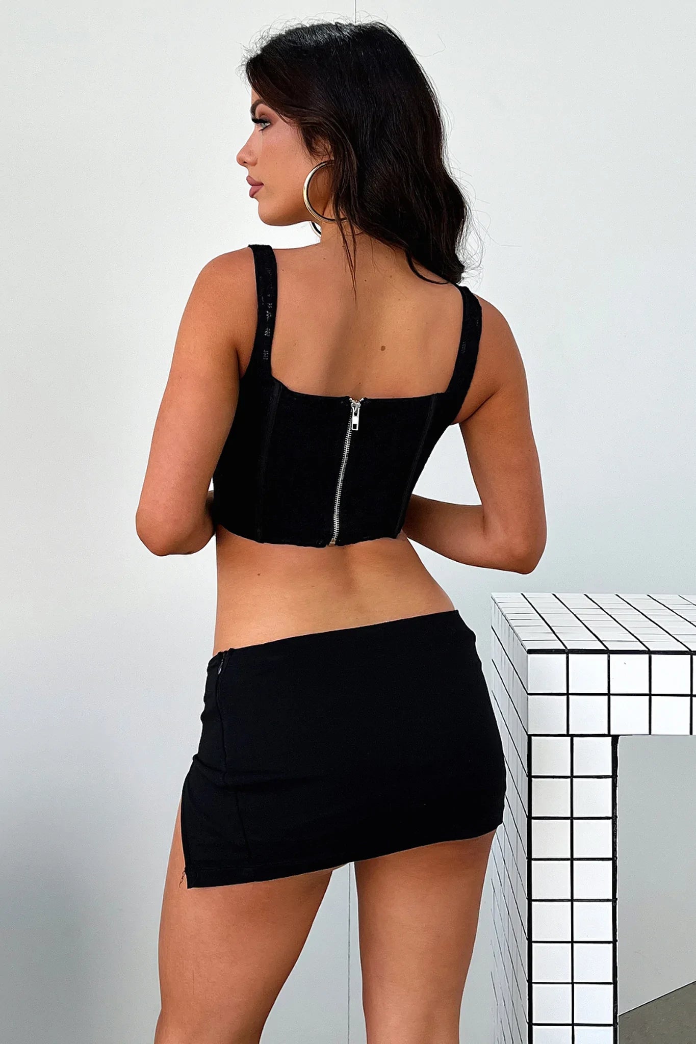Kaesha Bustier - Black-Coutiqo