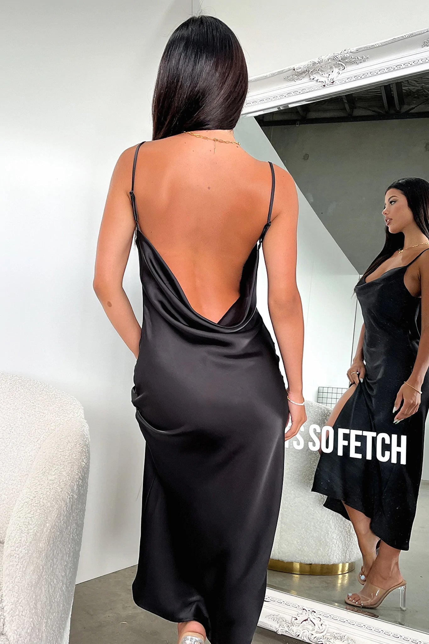 Melinda Maxi Dress - Black-Coutiqo