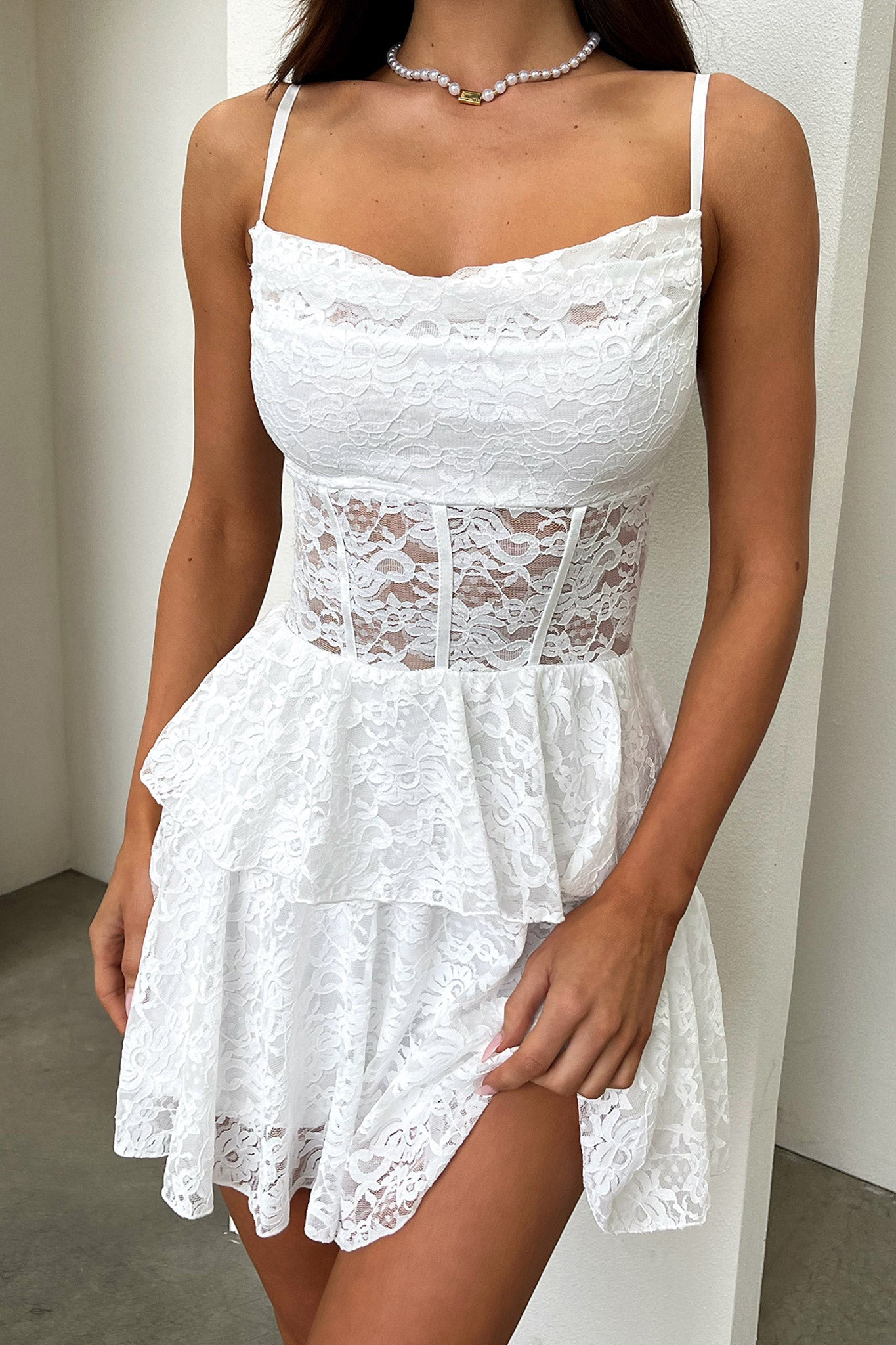 Bloom Dress - White-Coutiqo