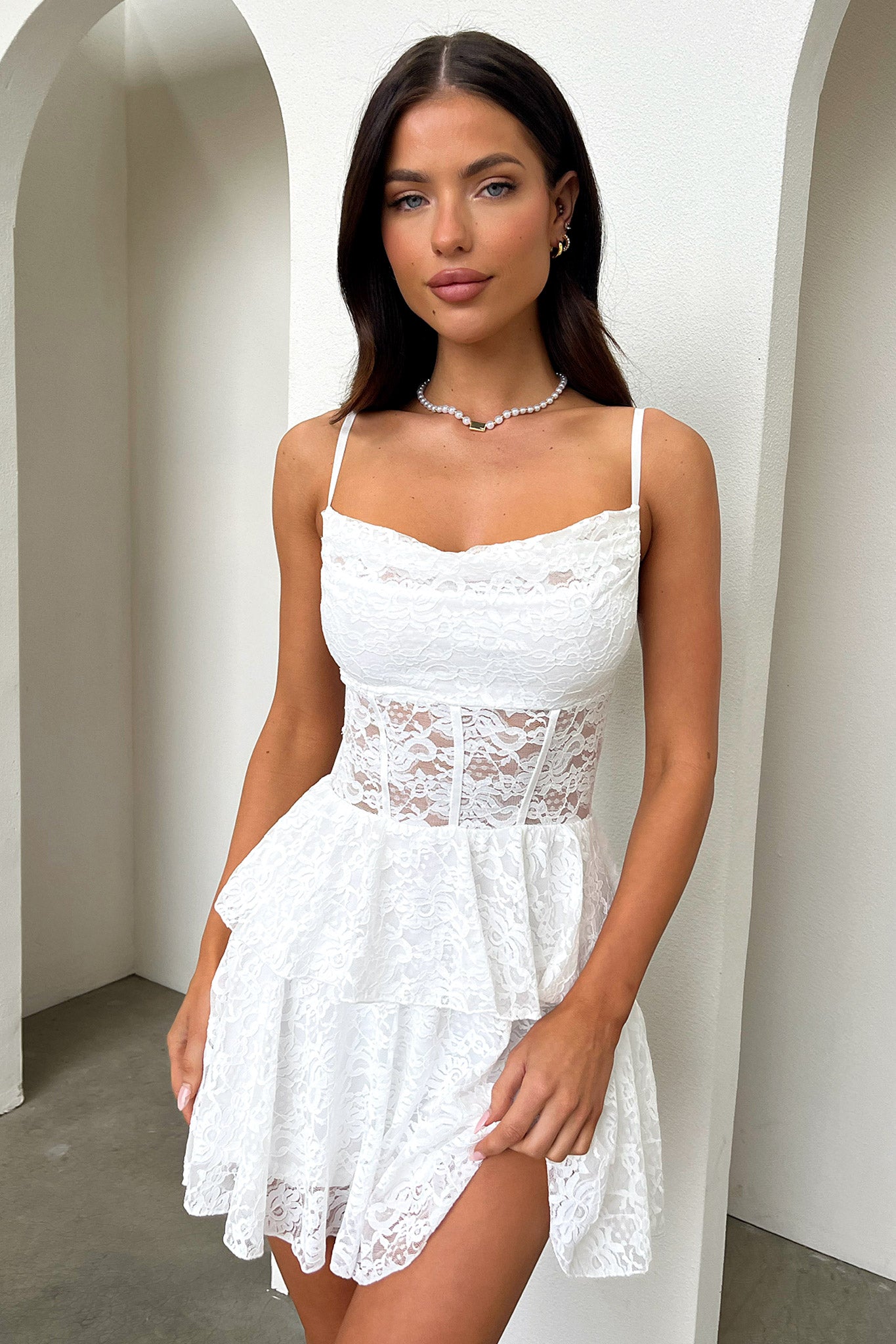 Bloom Dress - White-Coutiqo