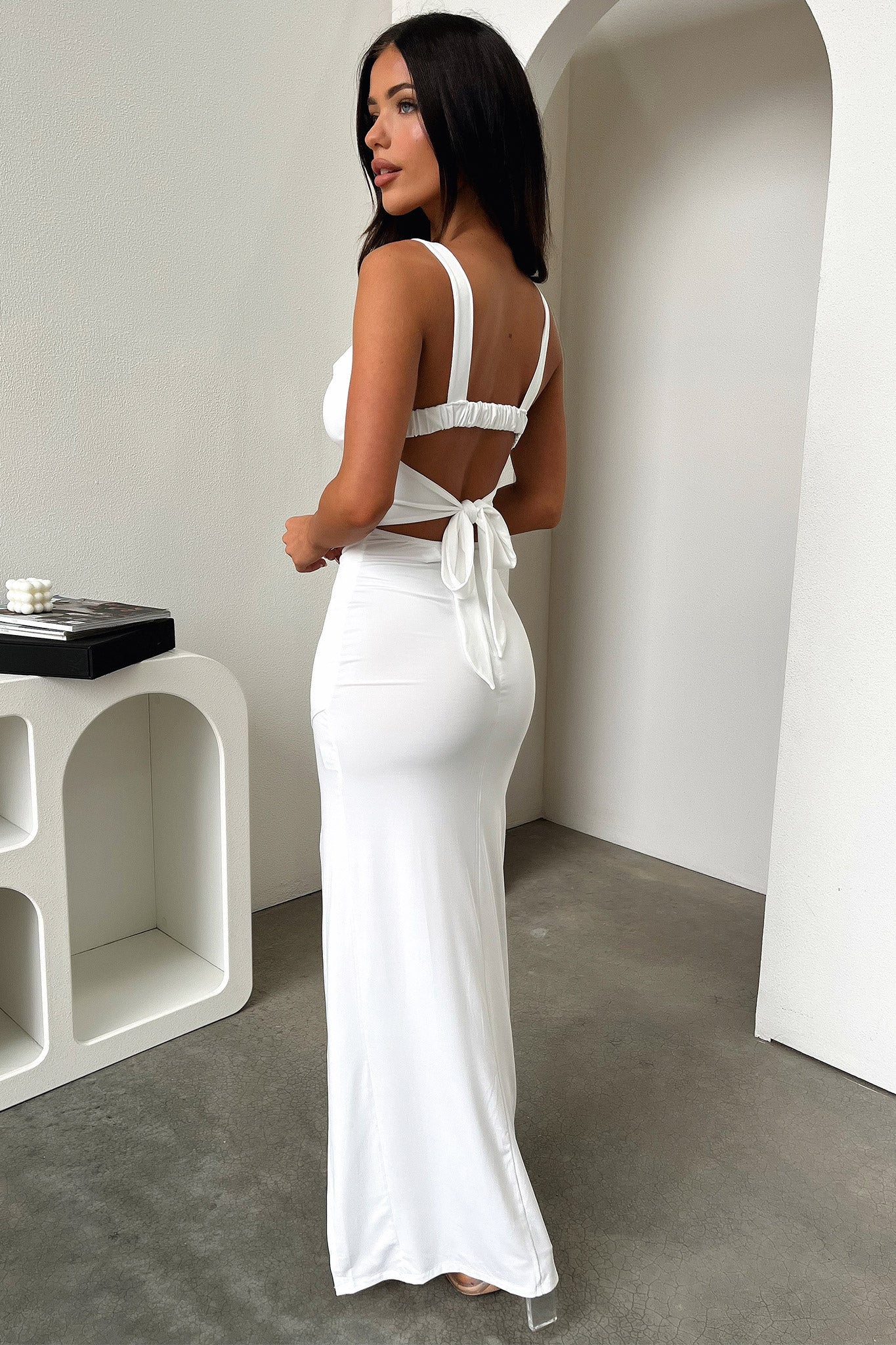 Calvary Maxi Dress - White-Coutiqo