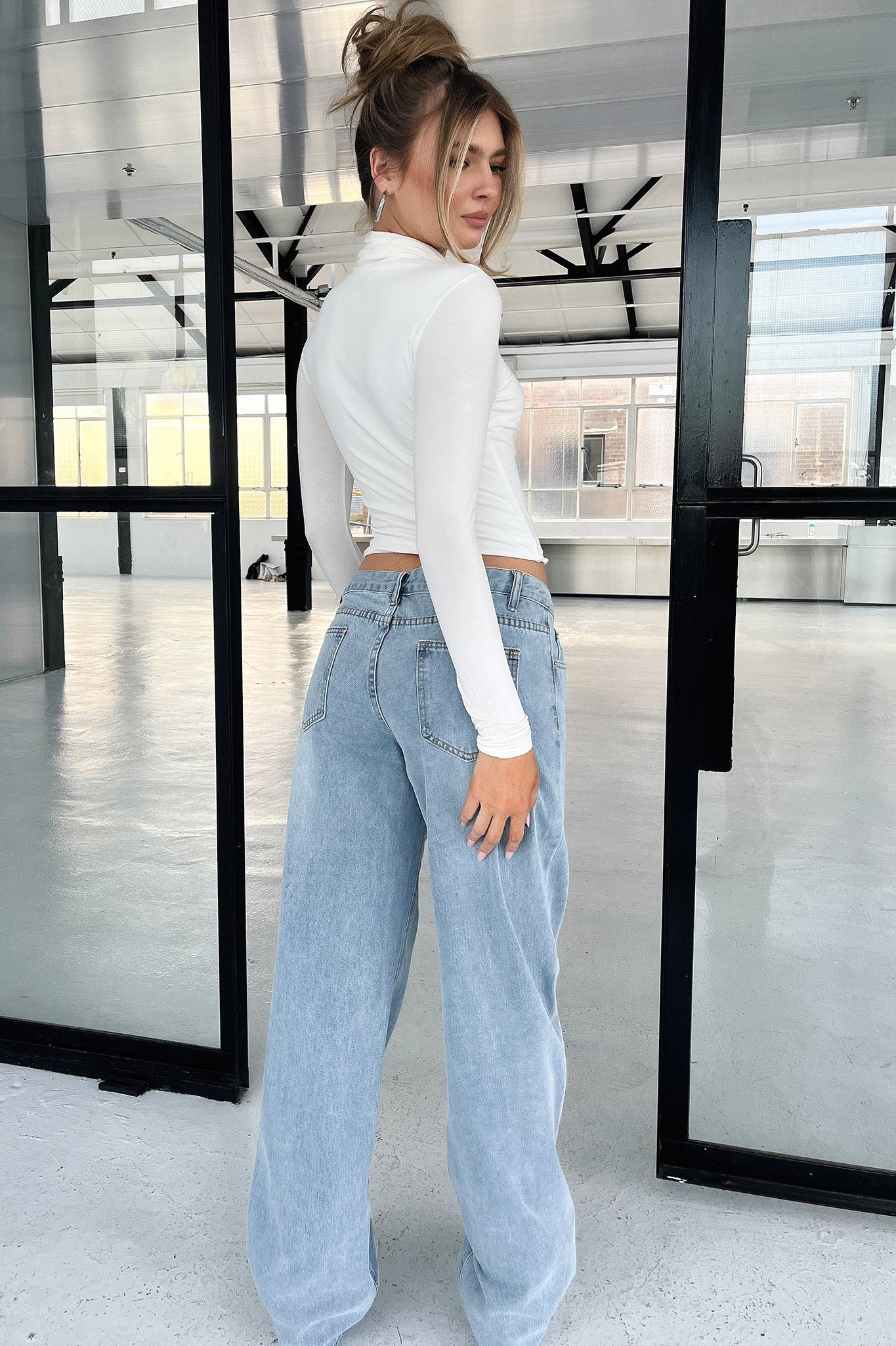 Caylee Long Sleeve Top - White-Coutiqo