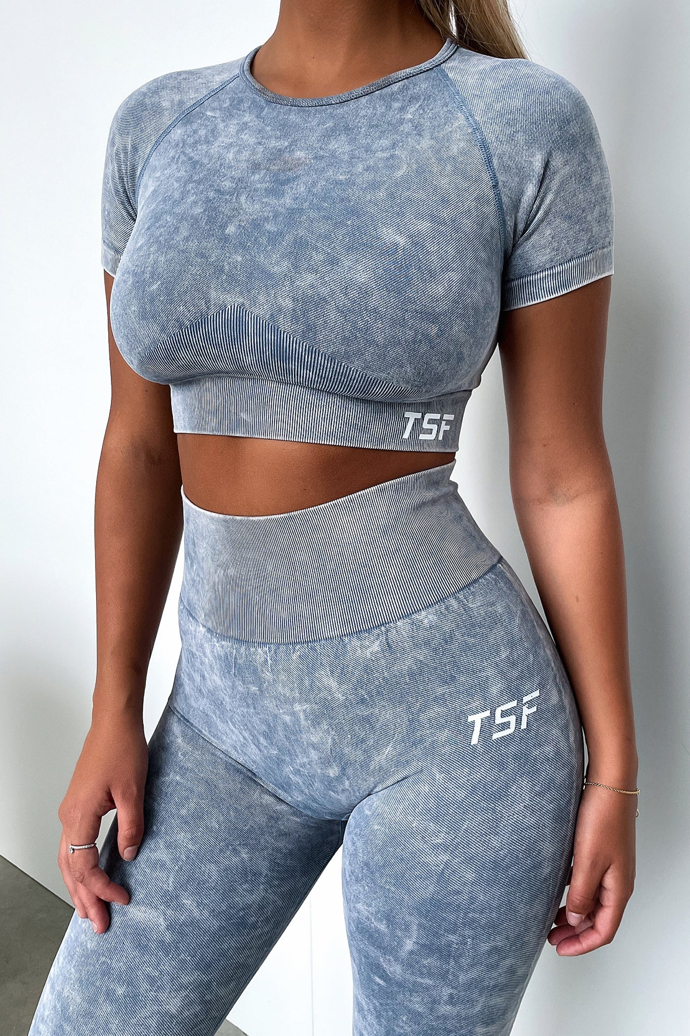 Caz Tights - Blue-Coutiqo