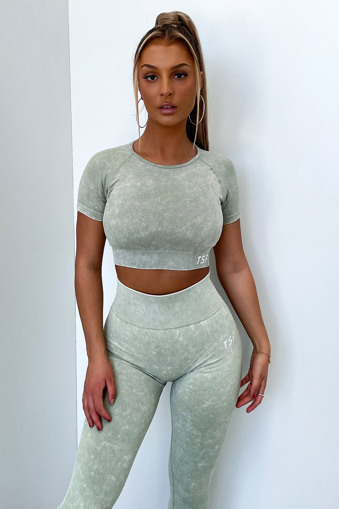 Caz Short Sleeve Top - Sage-Coutiqo