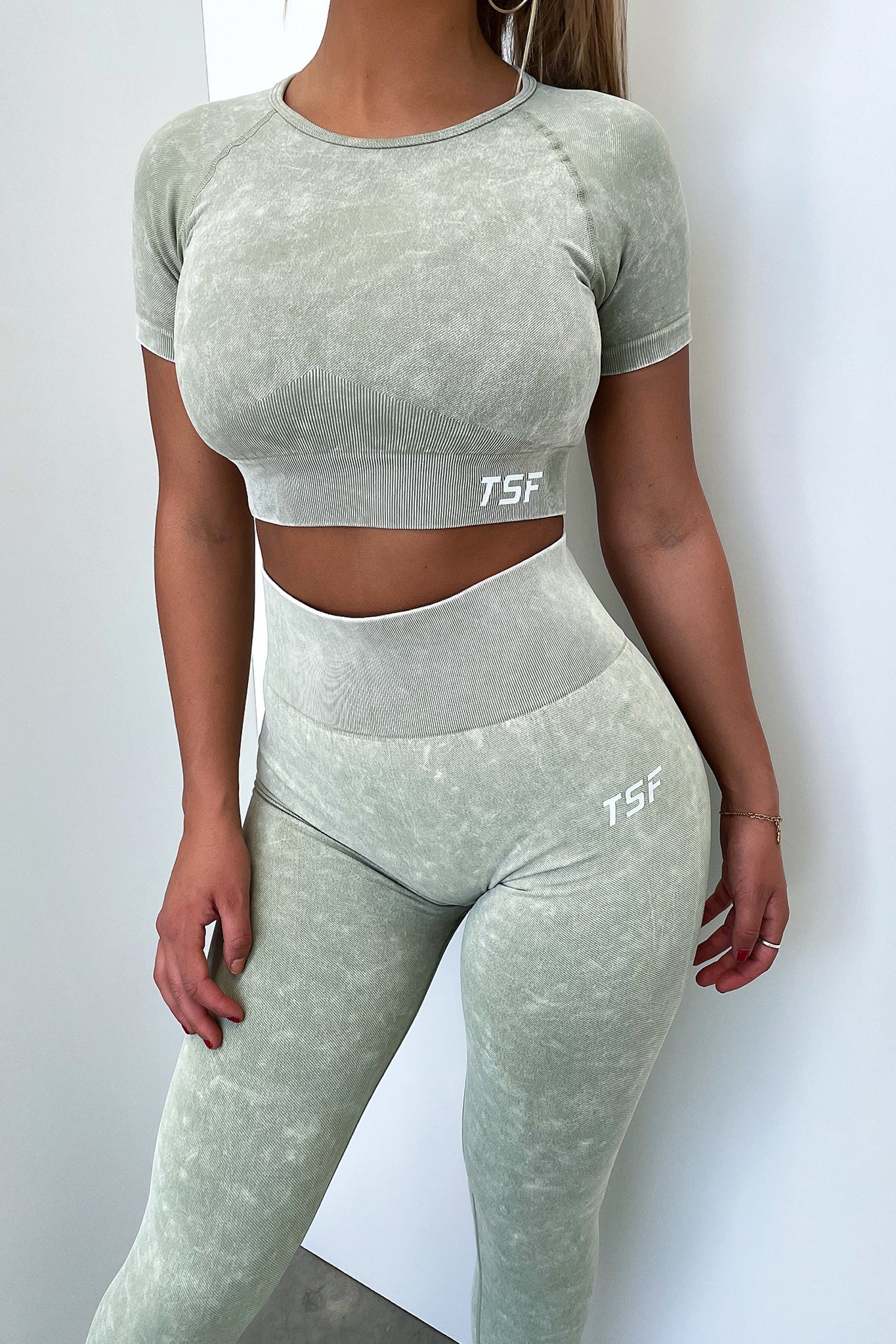 Caz Short Sleeve Top - Sage-Coutiqo