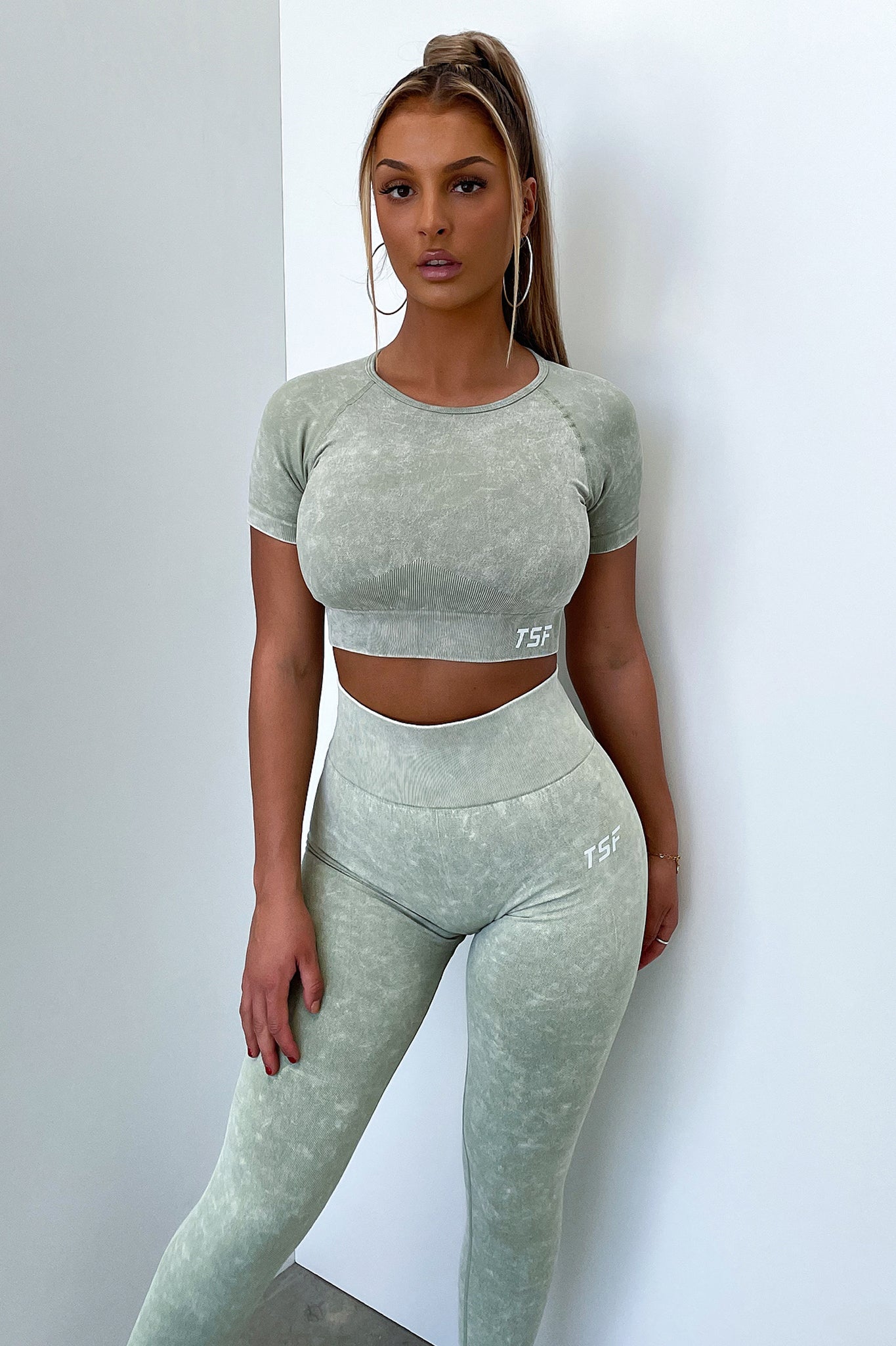 Caz Short Sleeve Top - Sage-Coutiqo