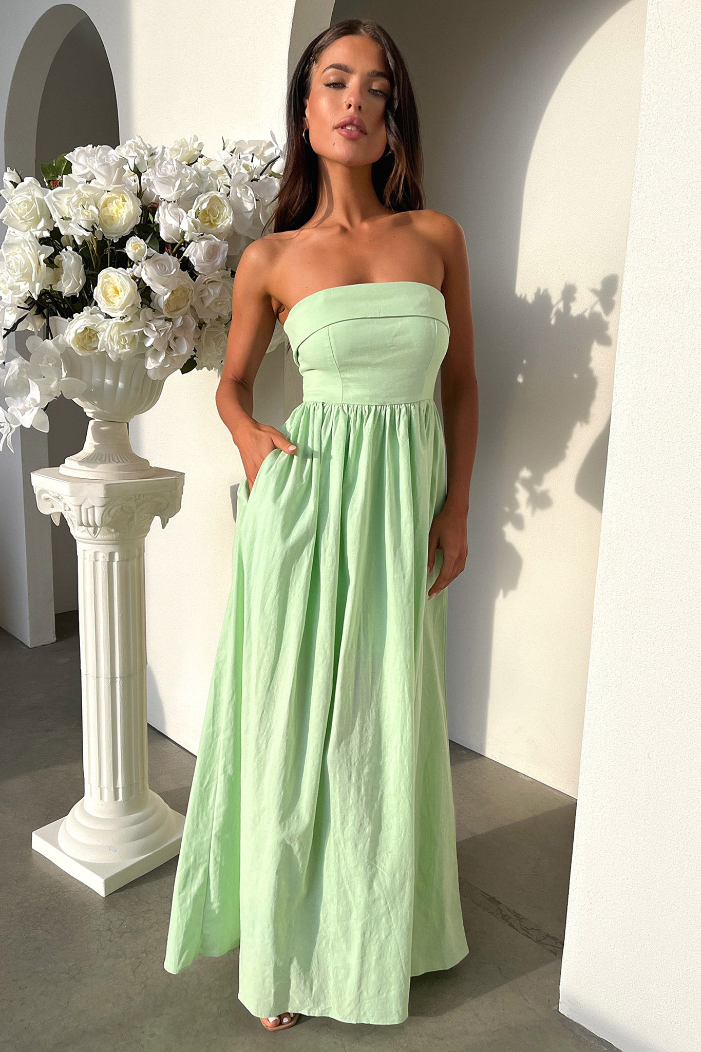Cornell Maxi Dress - Sage-Coutiqo