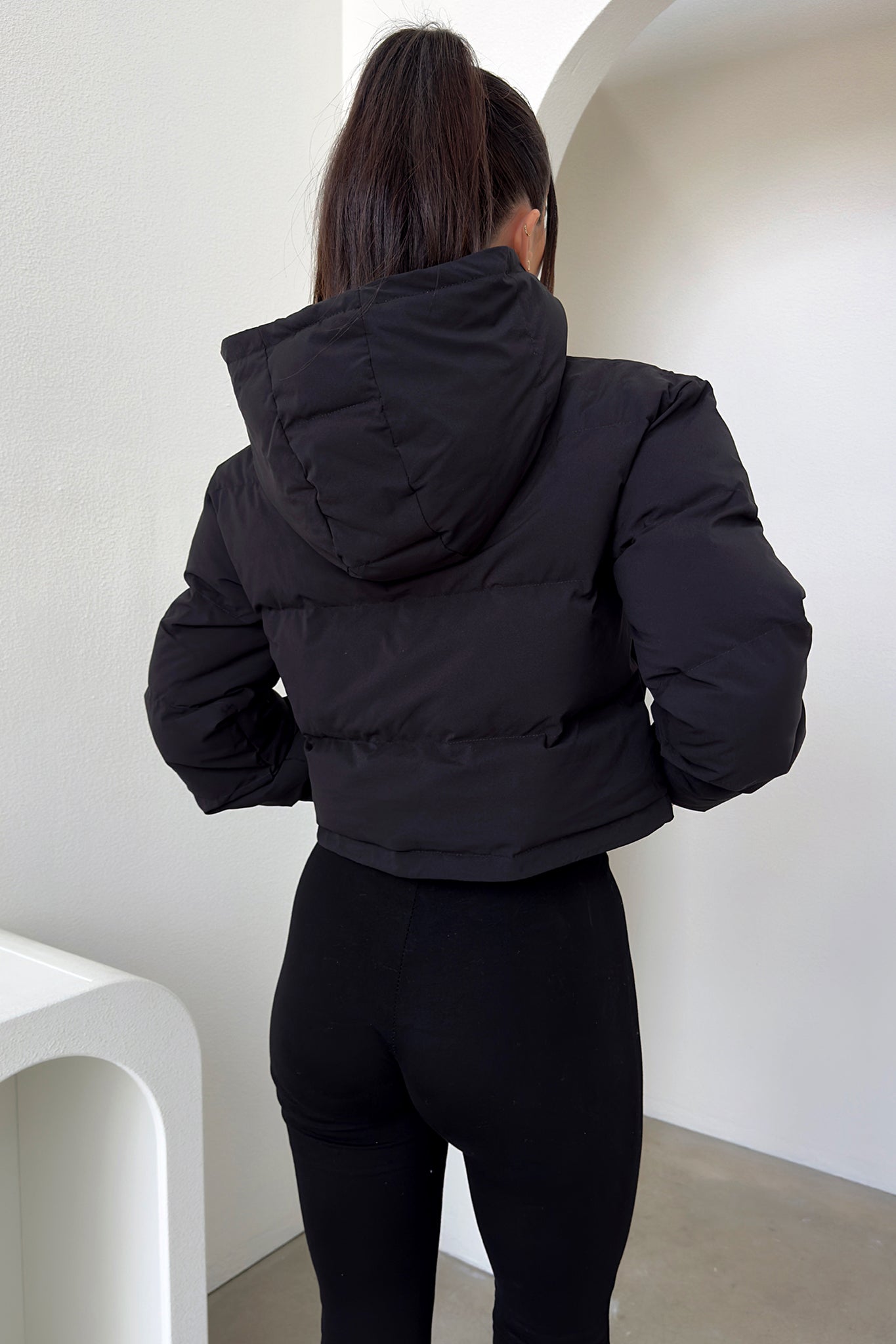 Cyrus Puffer Jacket - Black-Coutiqo
