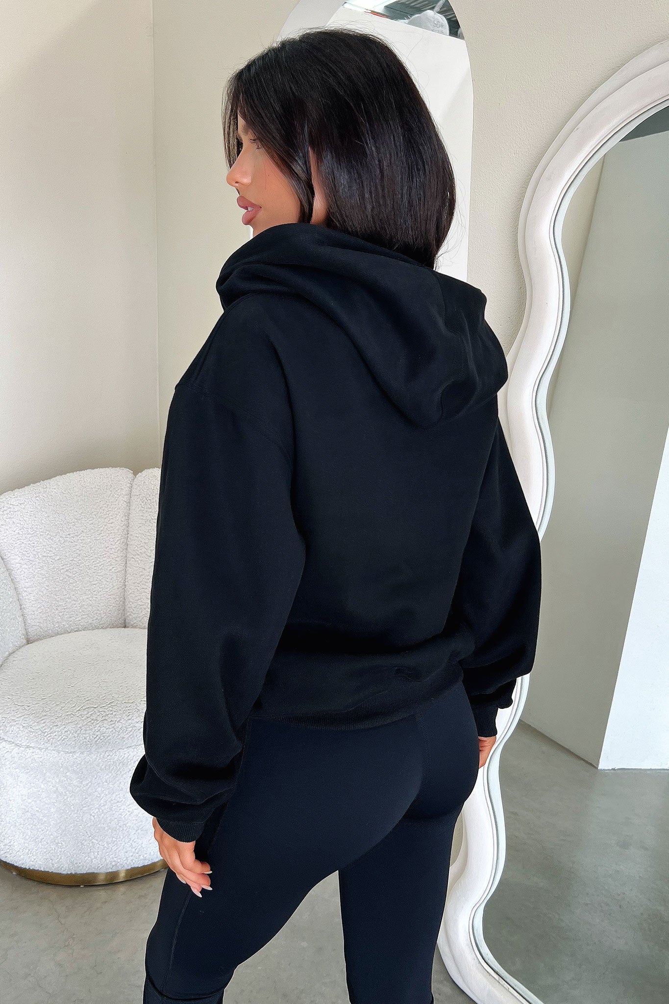 Dale Zip Up Hoodie - Black-Coutiqo