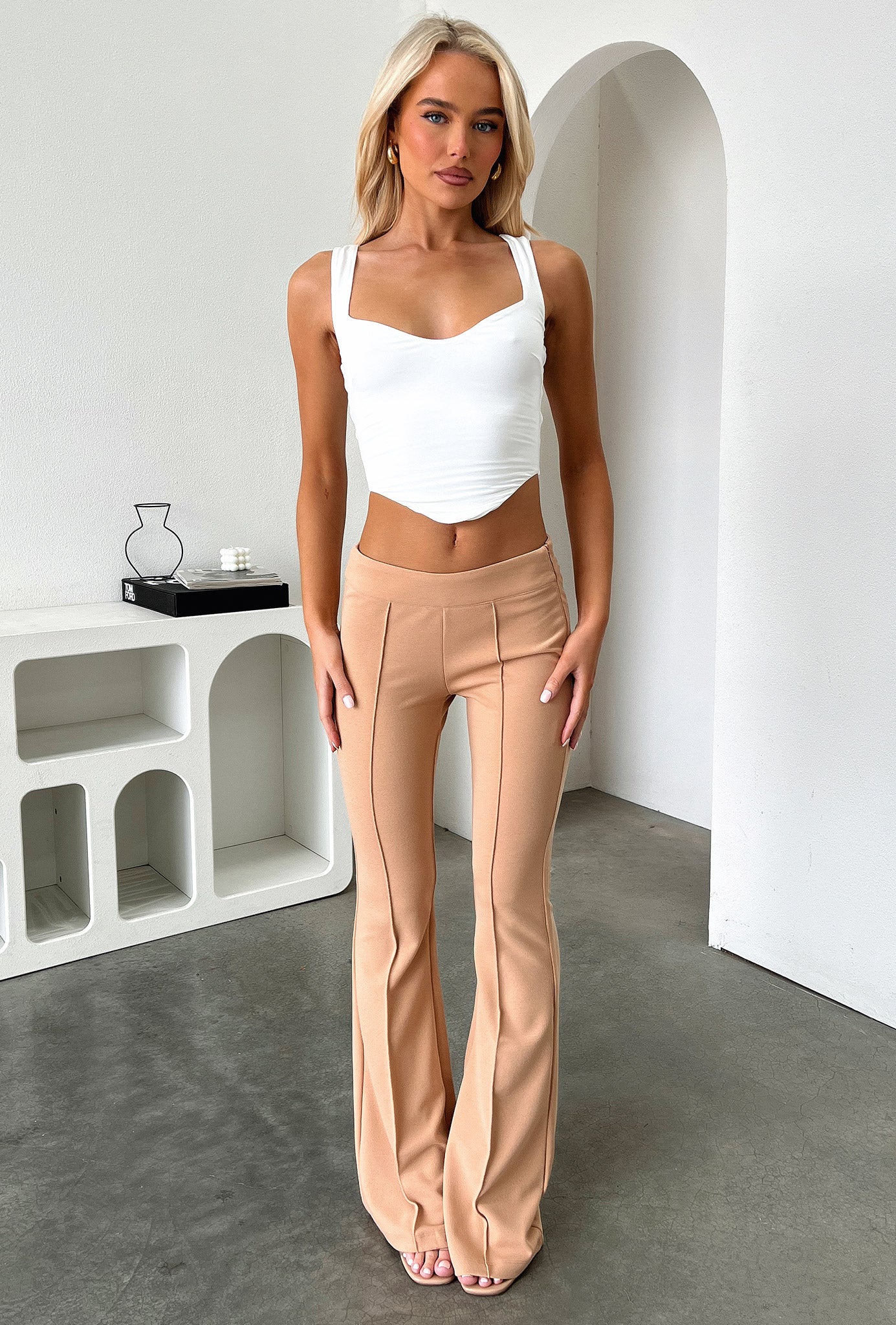 Dalton Pants - Beige-Coutiqo