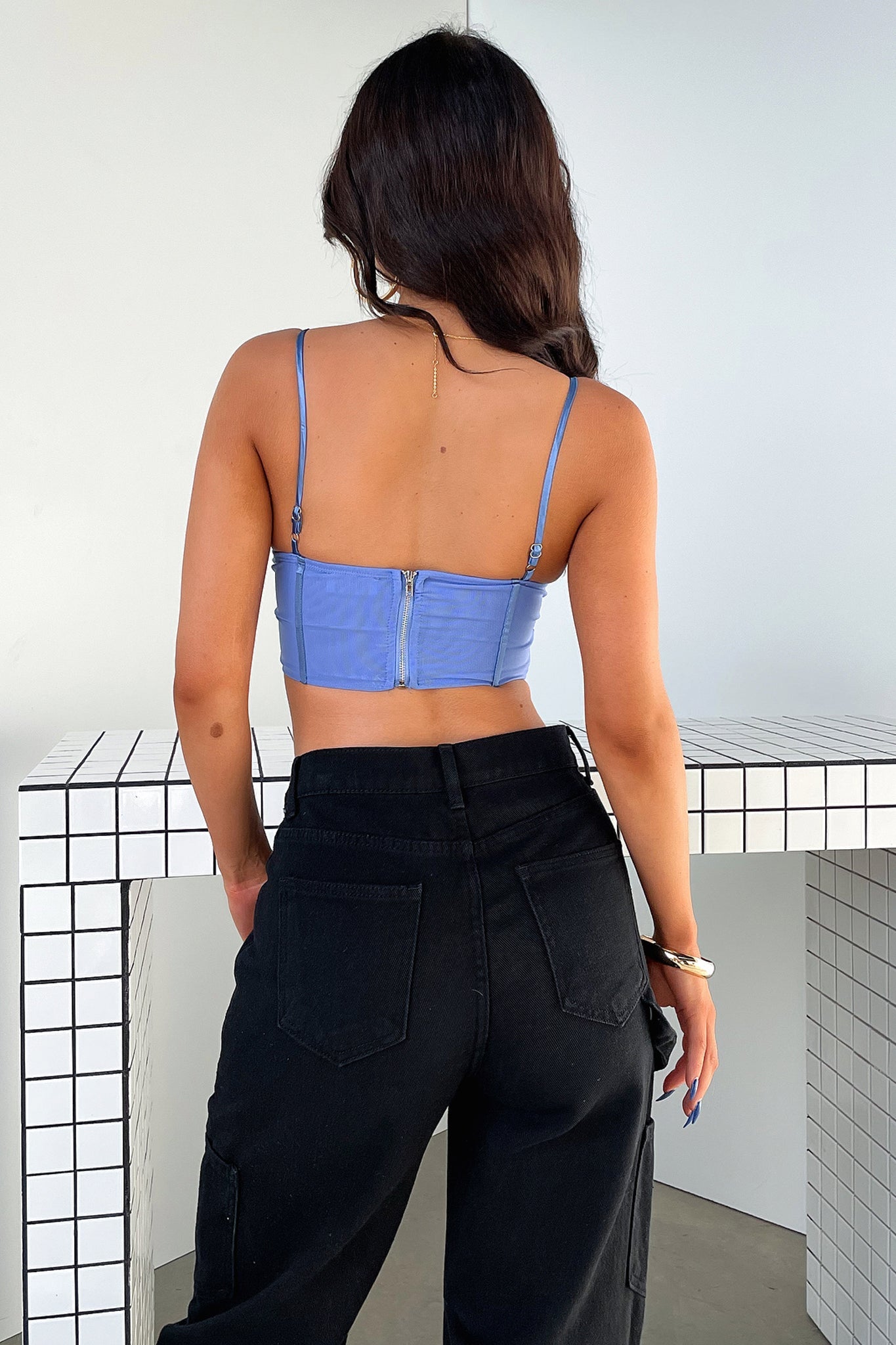Danielle Corset - Blue-Coutiqo