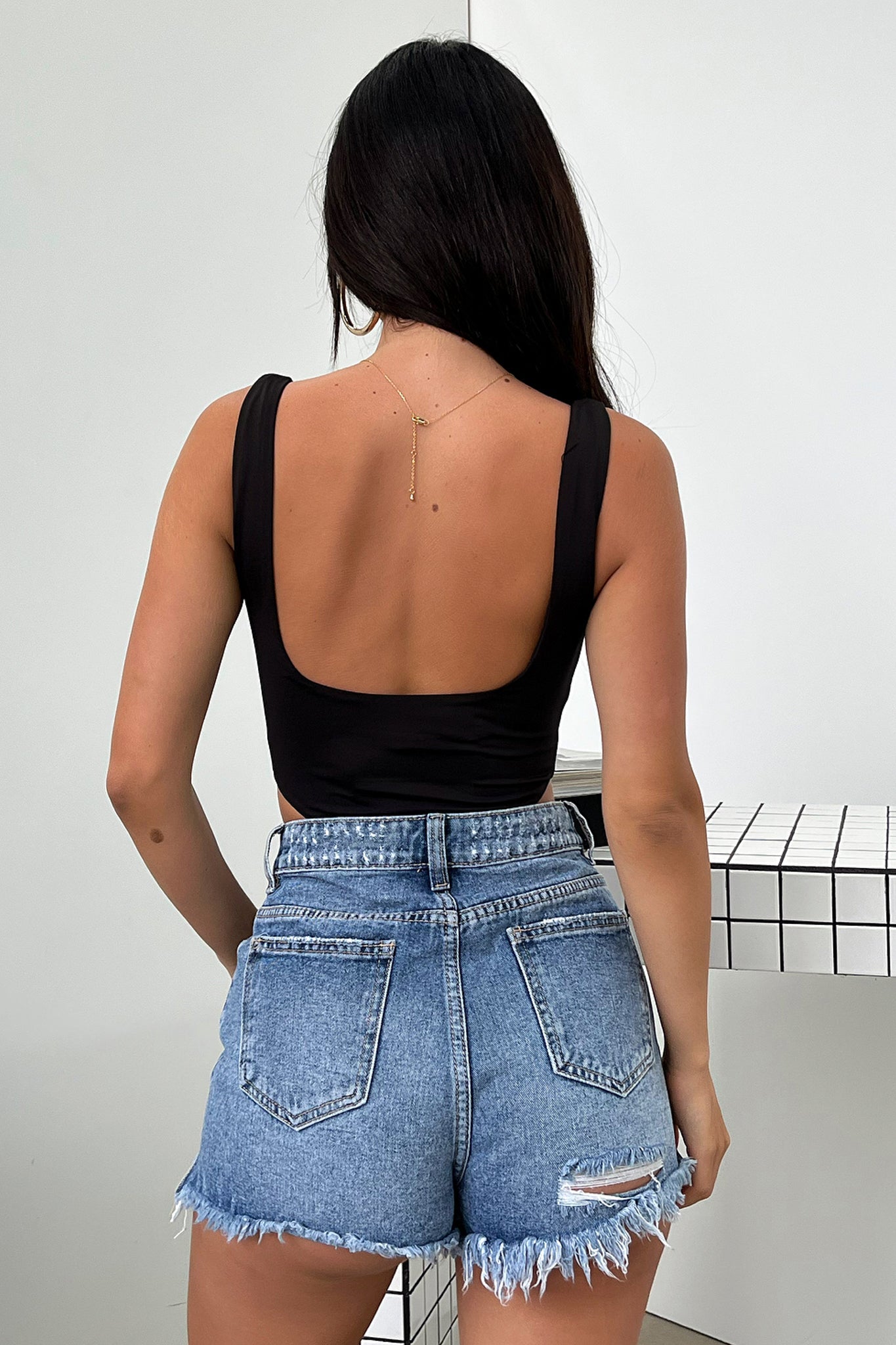 Mateo Denim Shorts - Blue-Coutiqo