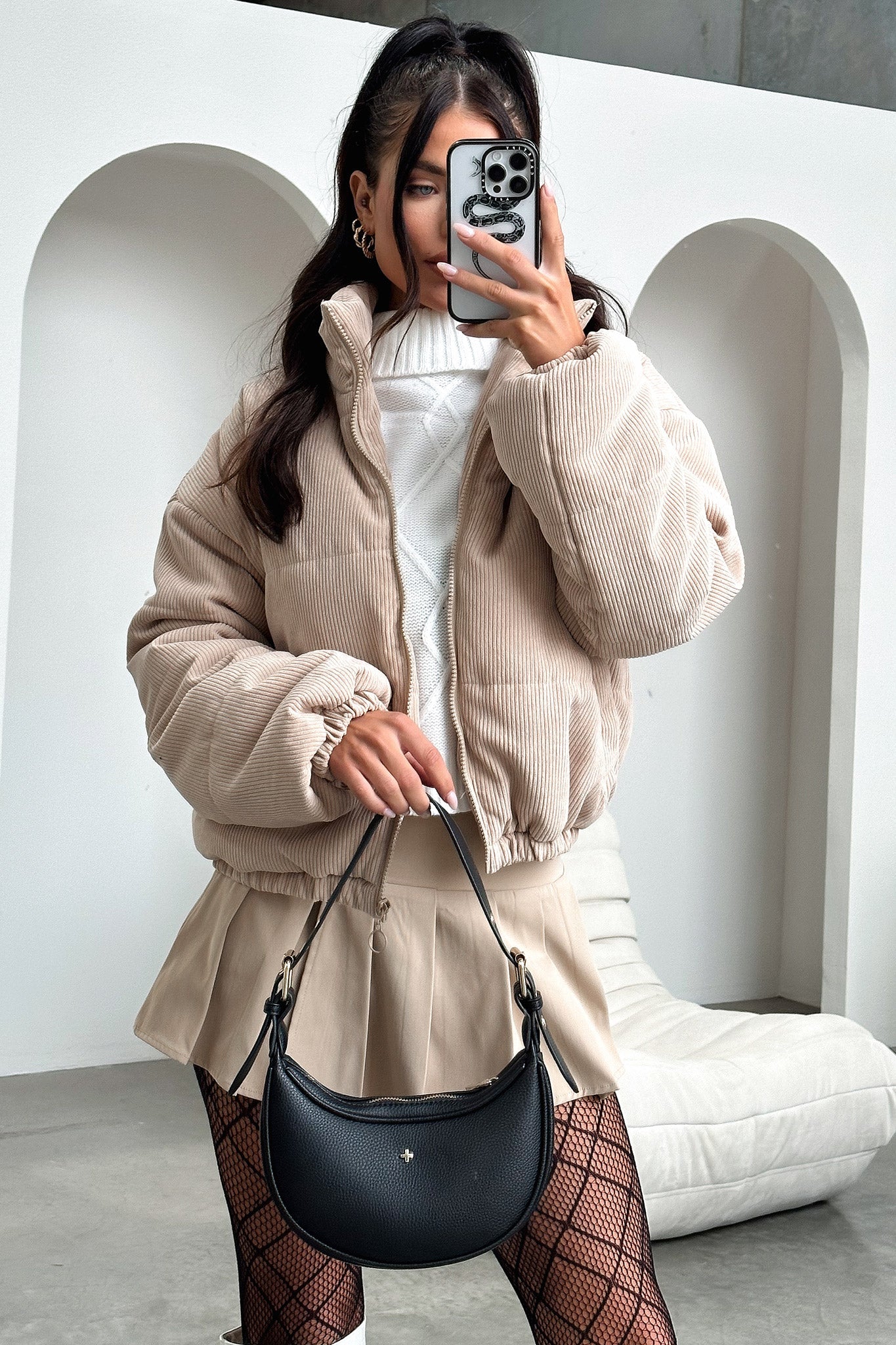 Henry Jacket - Beige-Coutiqo