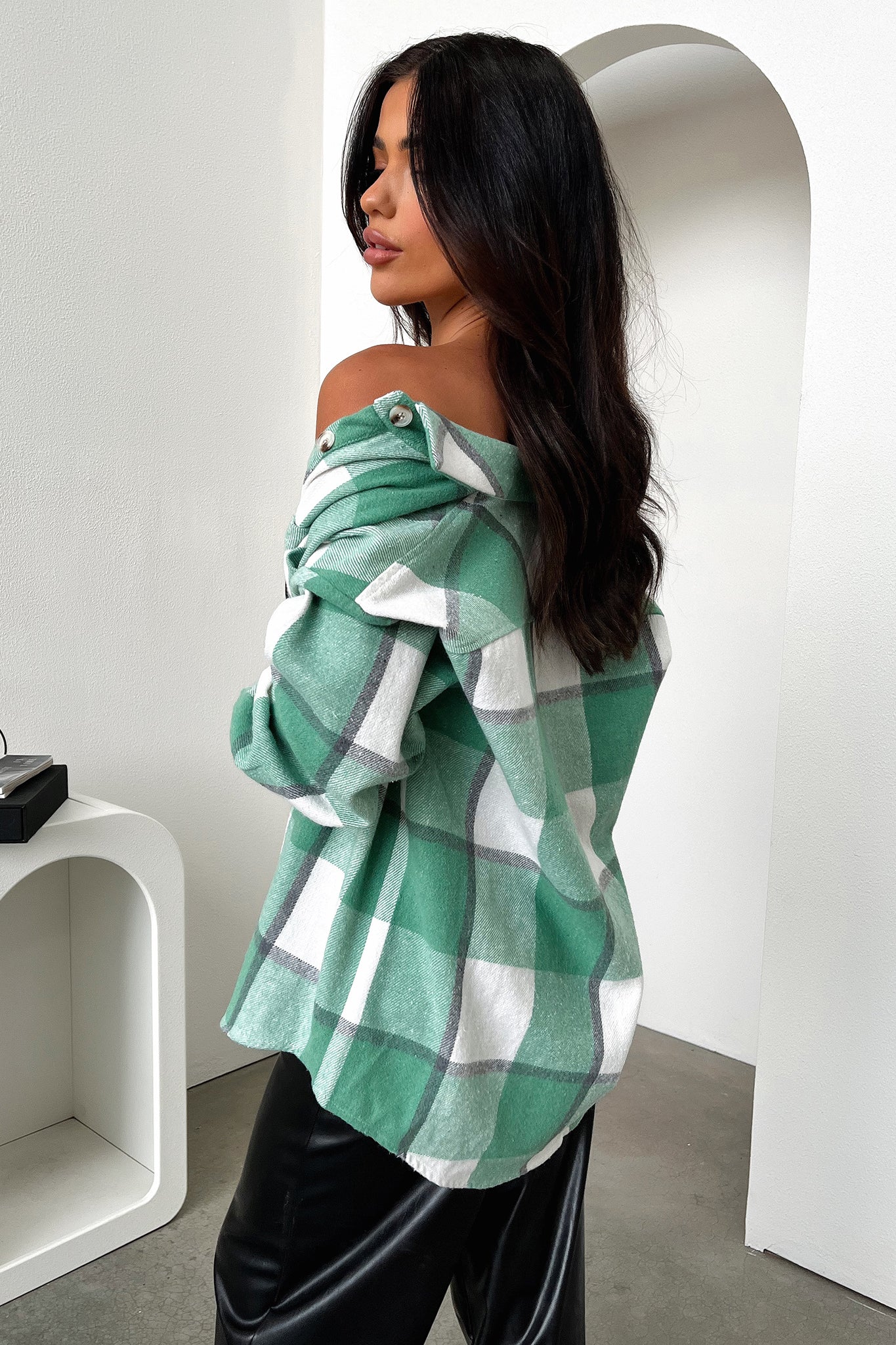 Denver Flannel Shirt - Green Plaid-Coutiqo