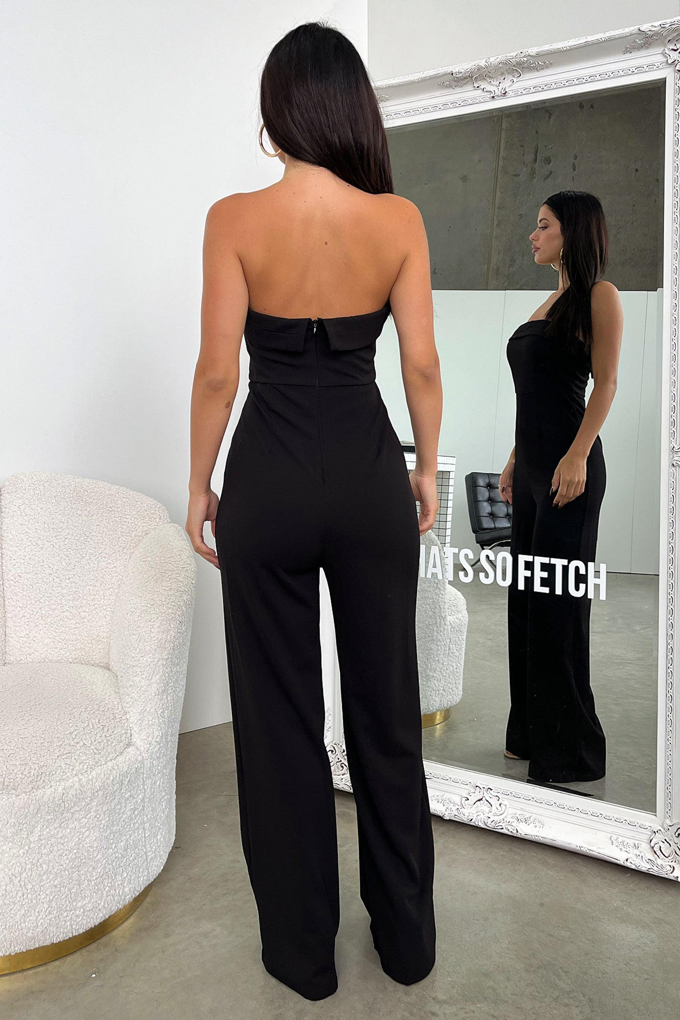 Desiree Jumpsuit - Black-Coutiqo